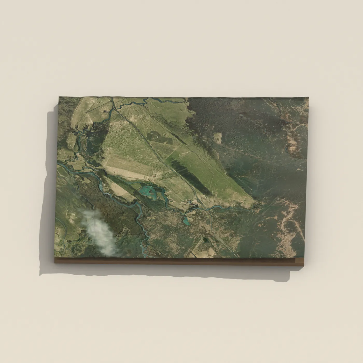 Sundlaugin Laugalandi 3D terrain render