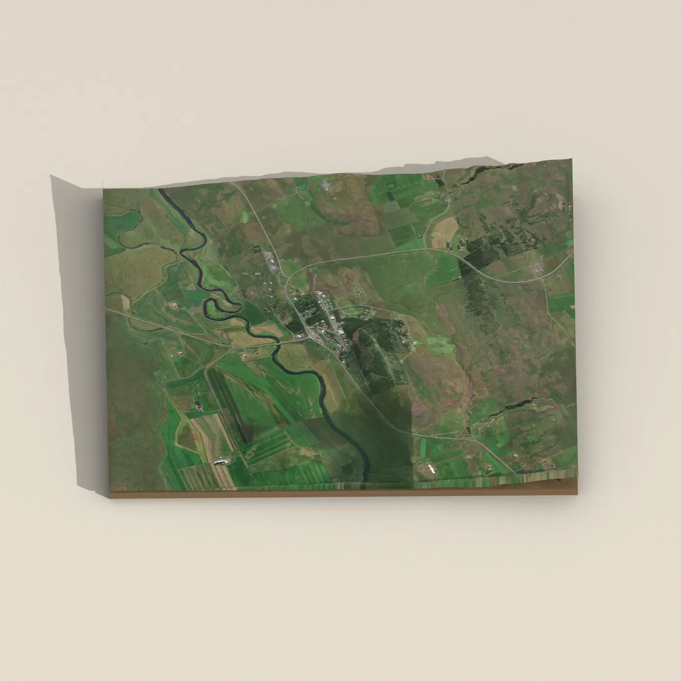 Varmahlíð 3D terrain render