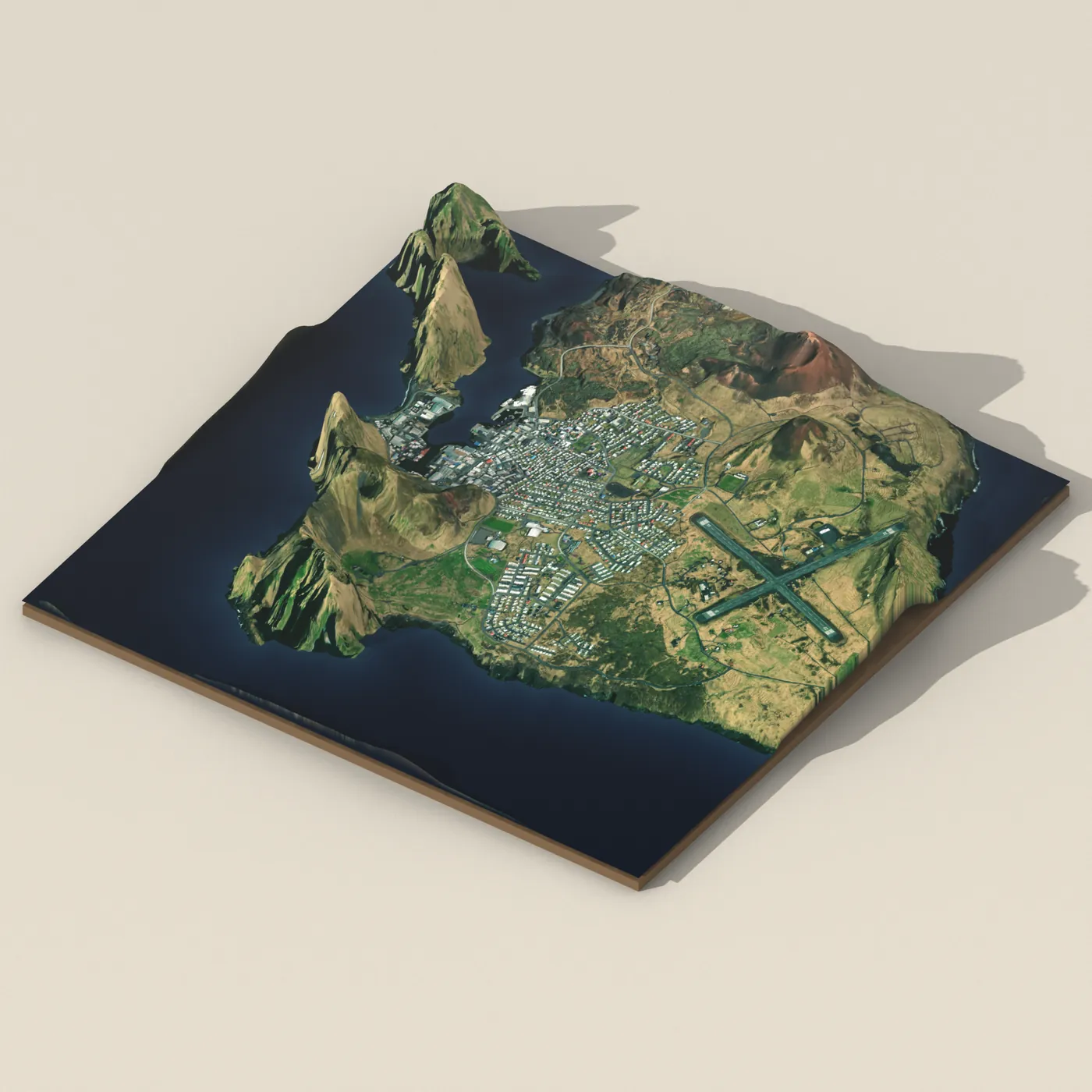 Vestmannaeyjar 3D terrain render