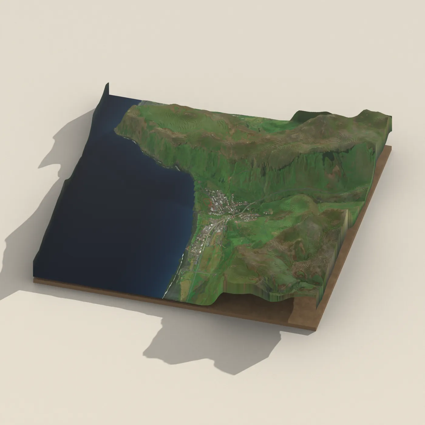 Vík 3D terrain render