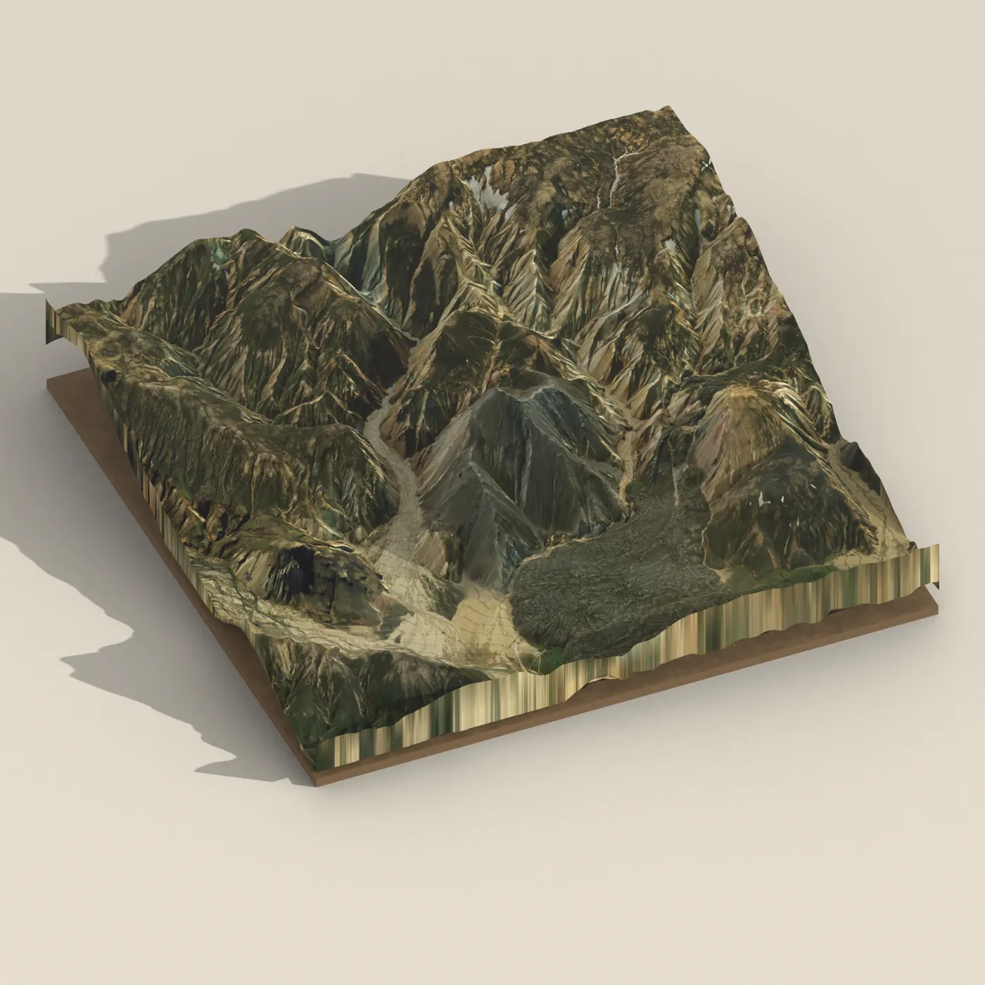 Bláhnjúkur 3D terrain render