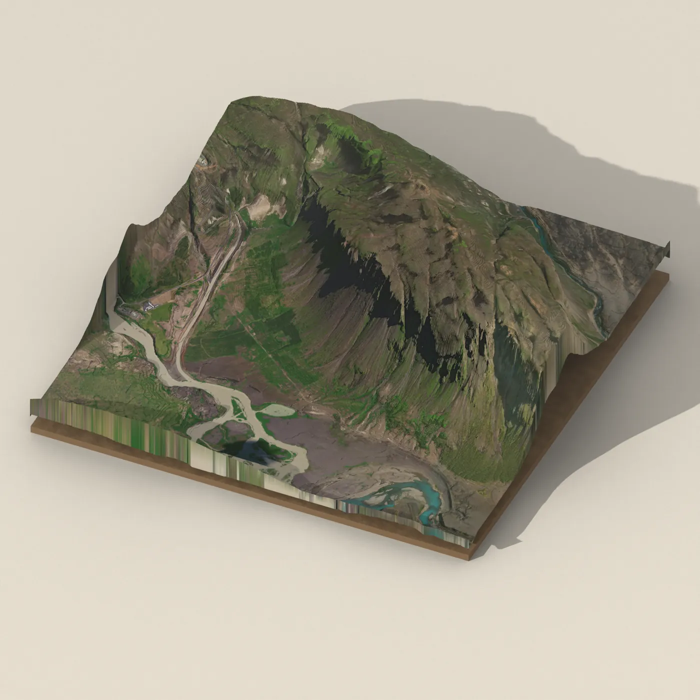 Búrfell 3D terrain render