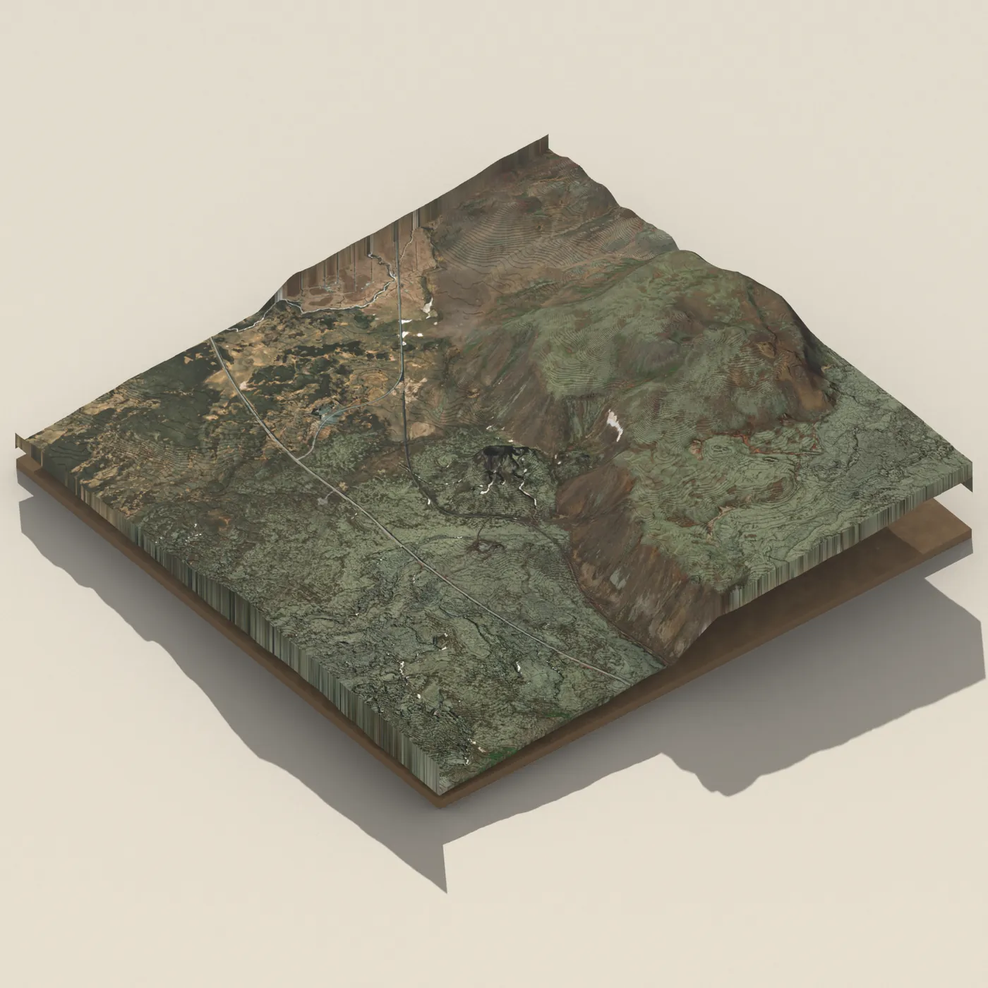 Eldborg — 3D terrain render (no visitor photo yet)