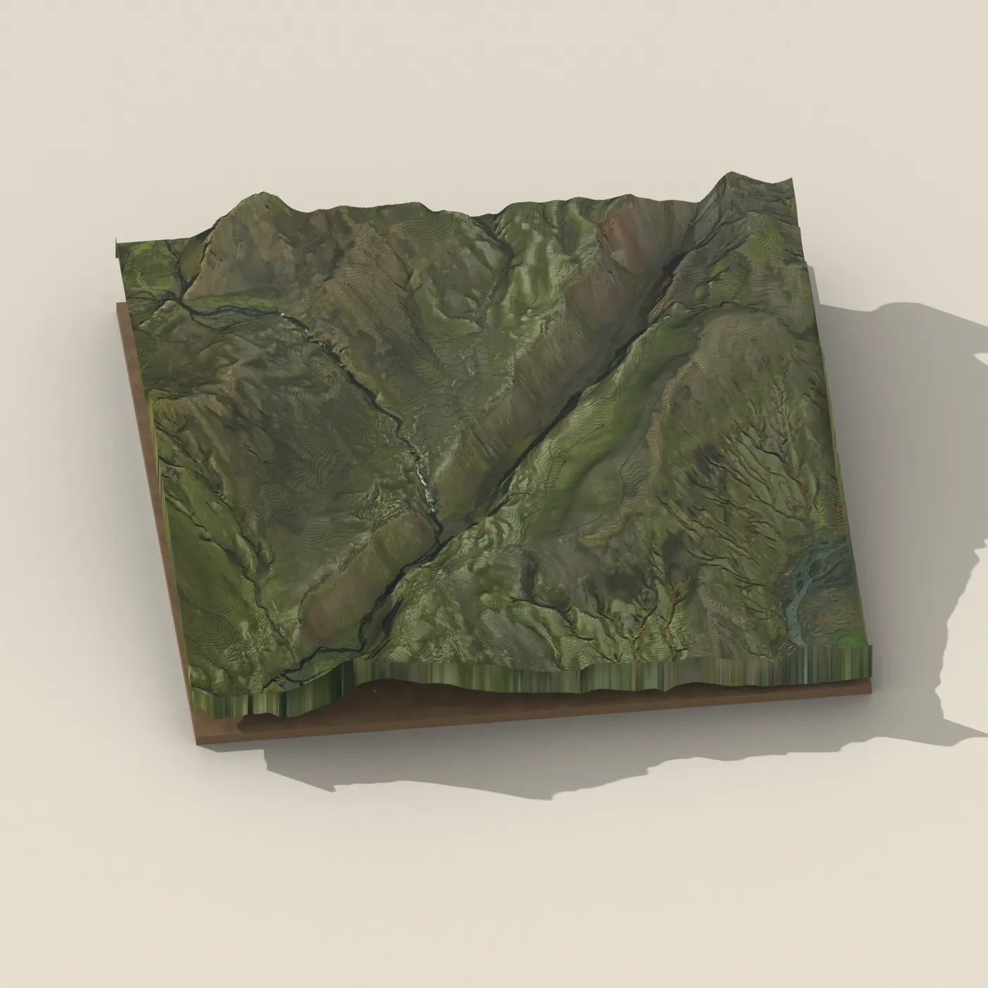 Eldgjá 3D terrain render