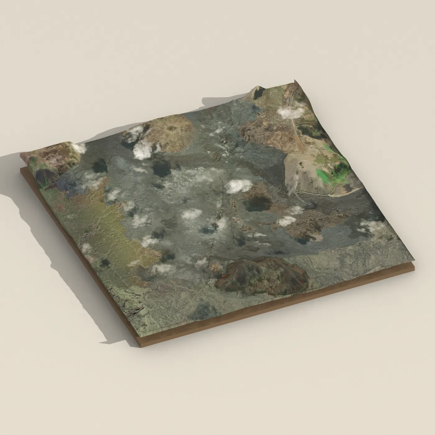 Gos í Sundhnúksgígum 2023 — 3D terrain render (no visitor photo yet)