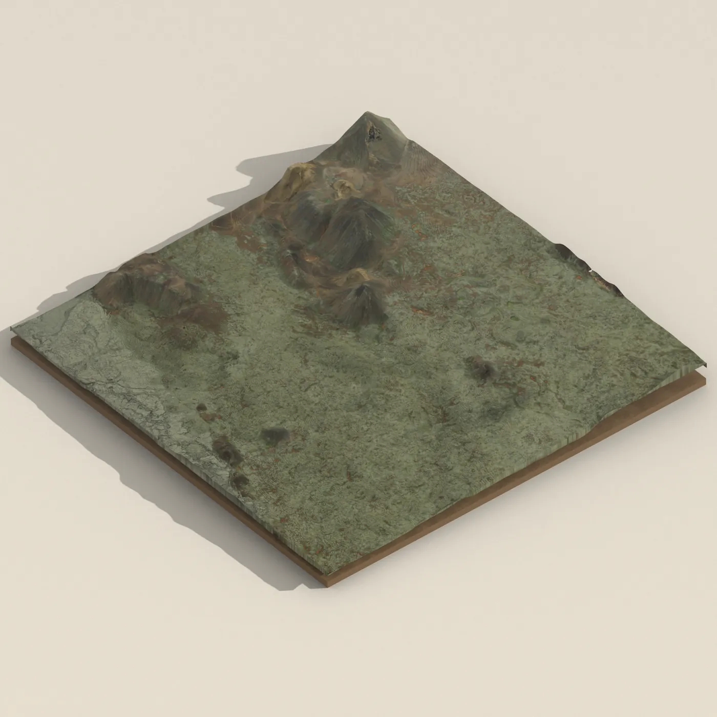 Gossprunga við Litla-Hrút 2023 3D terrain render