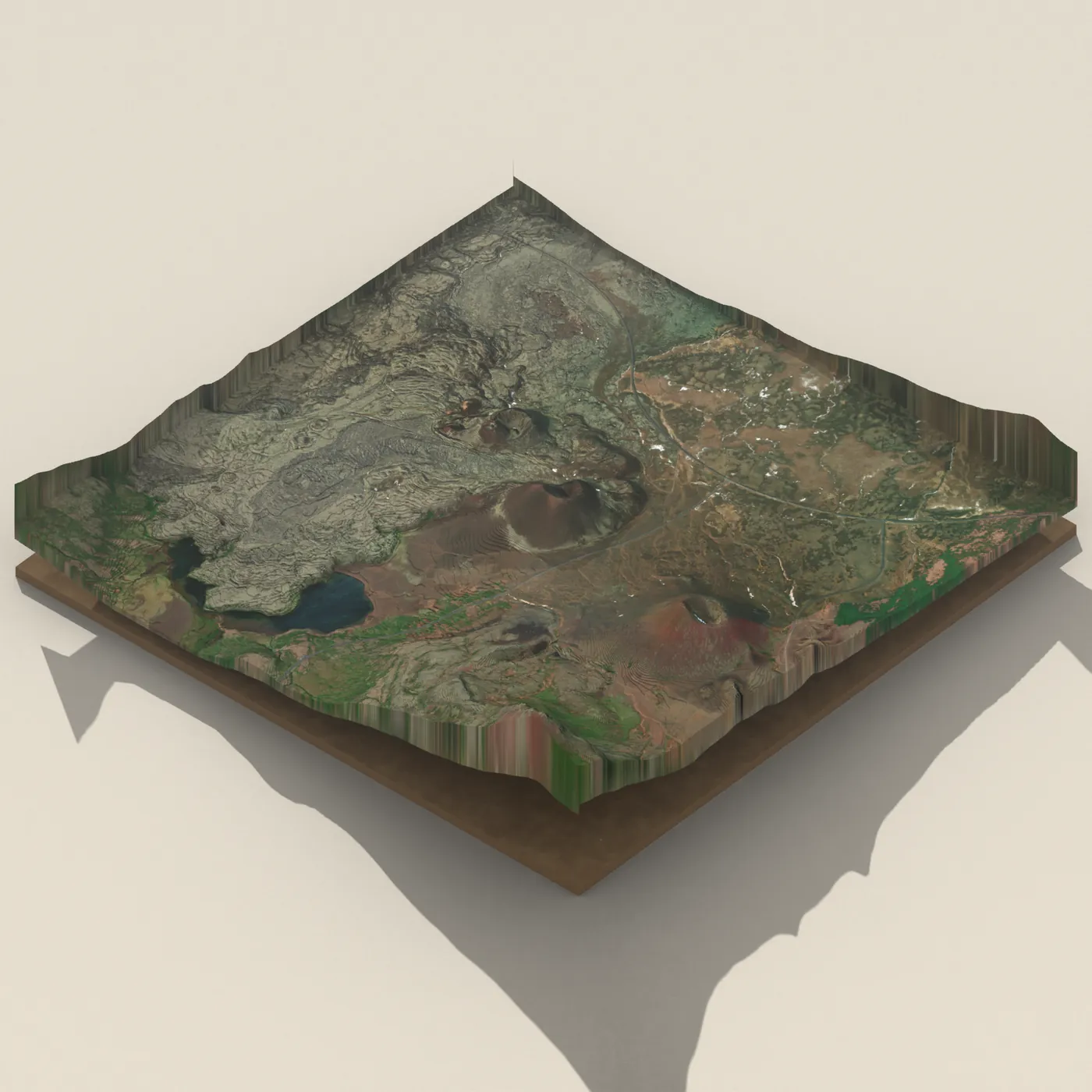 Gráakúla 3D terrain render