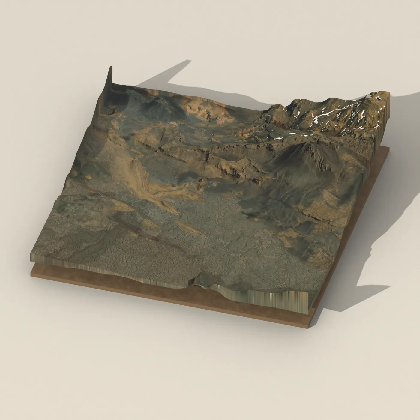 Heidarspordar 3D terrain render