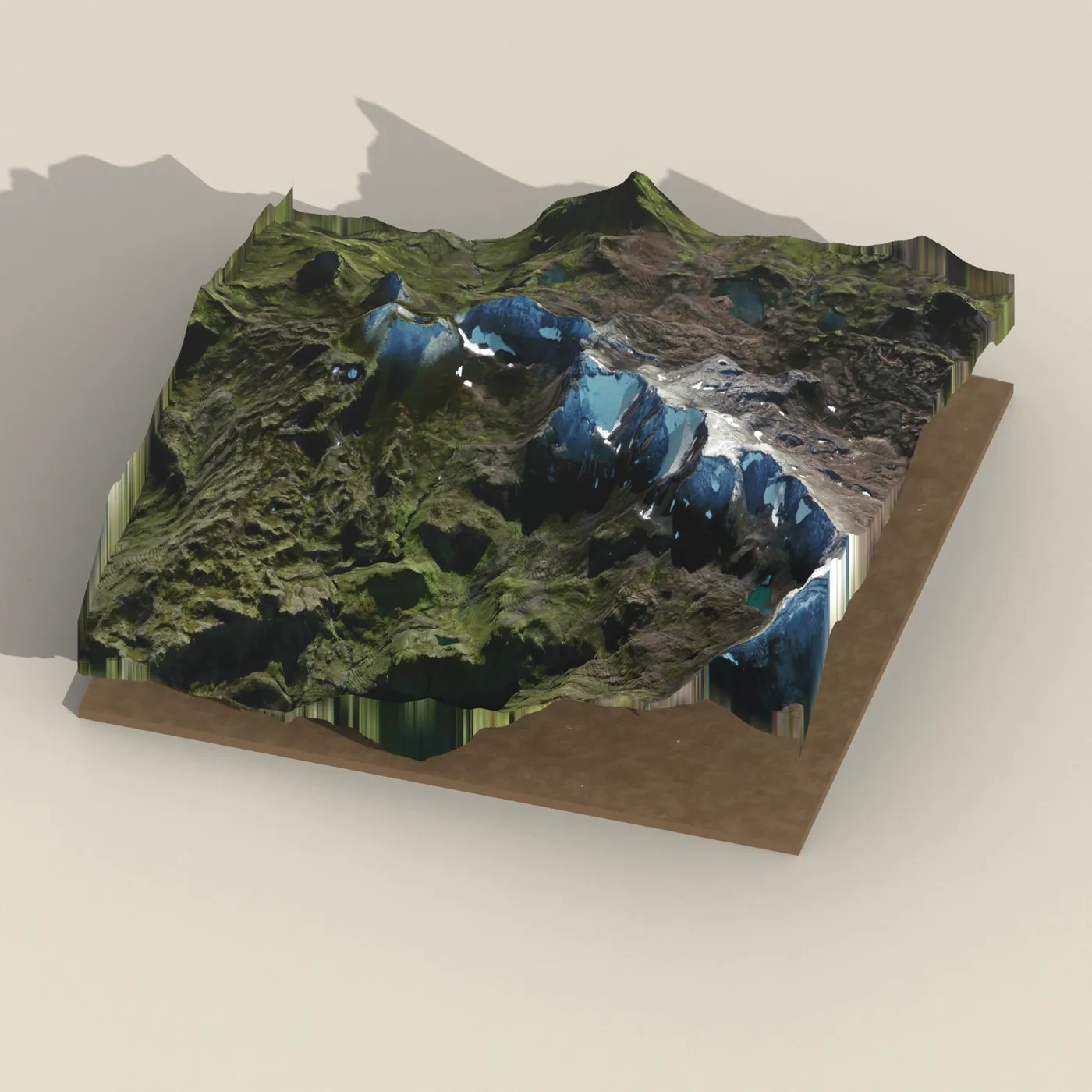 Helgrindur 3D terrain render