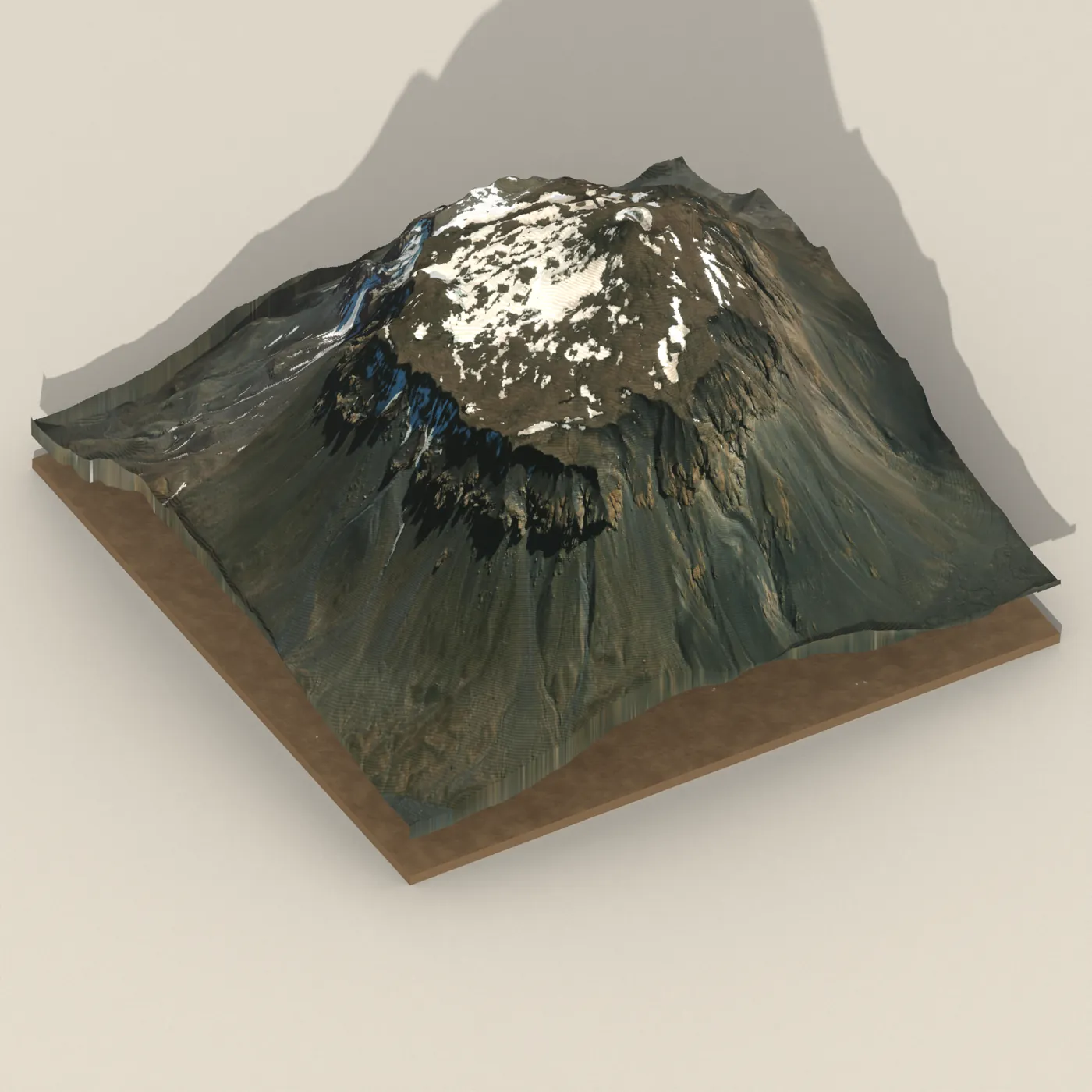 Herðubreið 3D terrain render