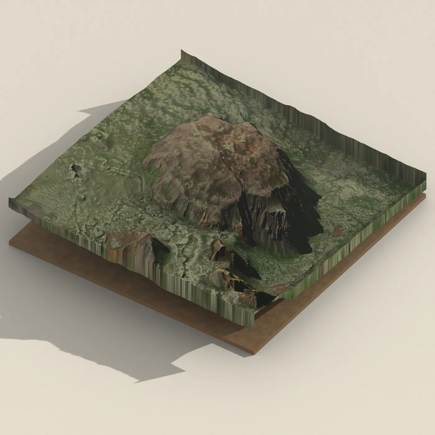 Hrafnabjörg 3D terrain render