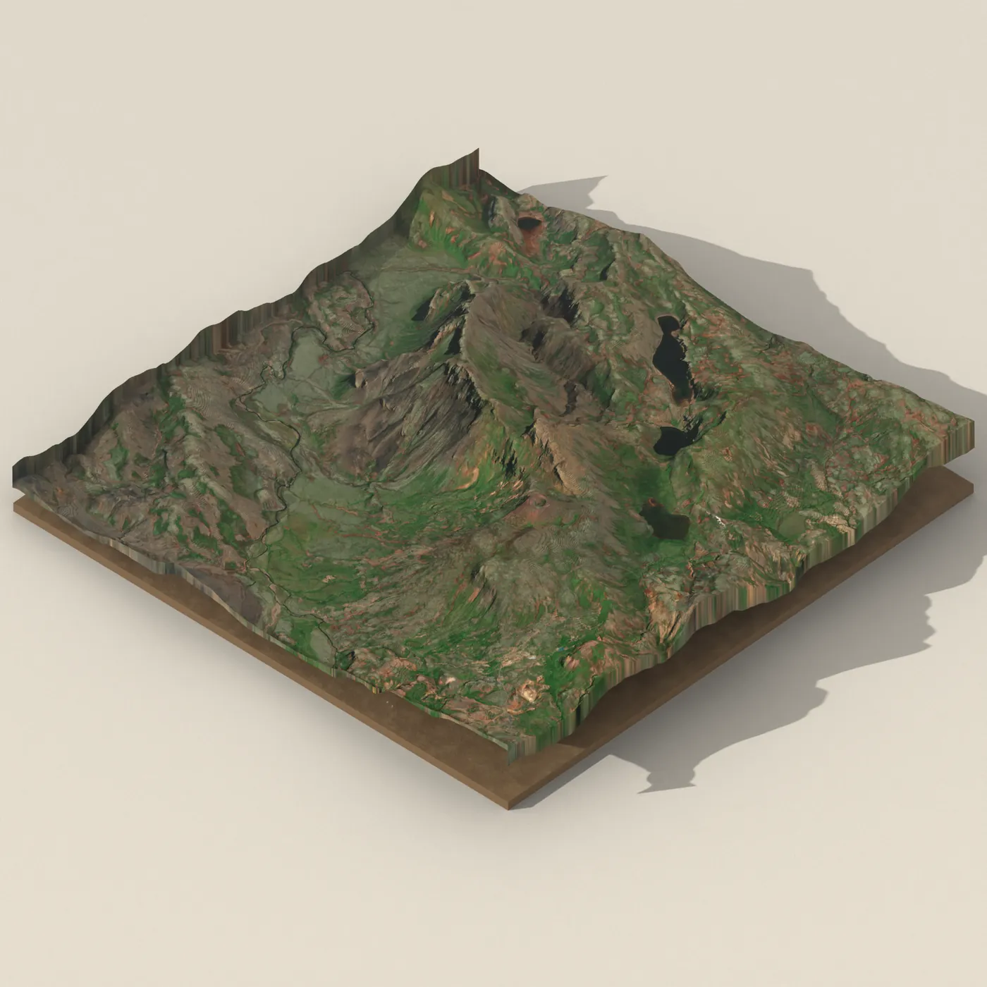 Hrómundartindur — 3D terrain render (no visitor photo yet)