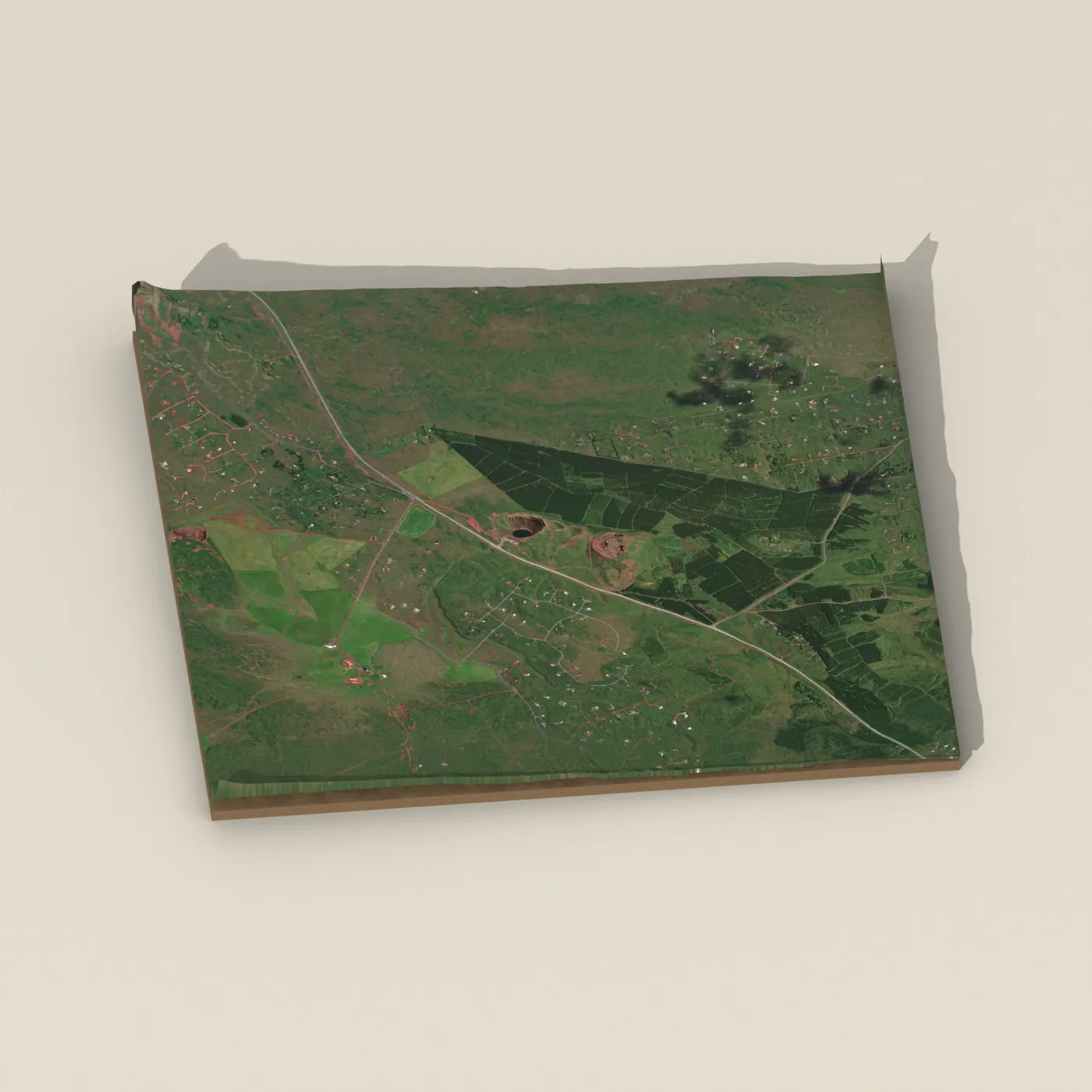 Kerið — 3D terrain render (no visitor photo yet)
