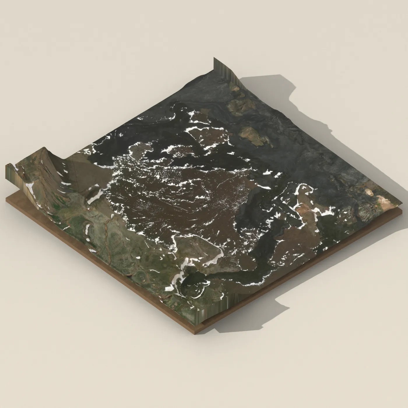 Krafla 3D terrain render