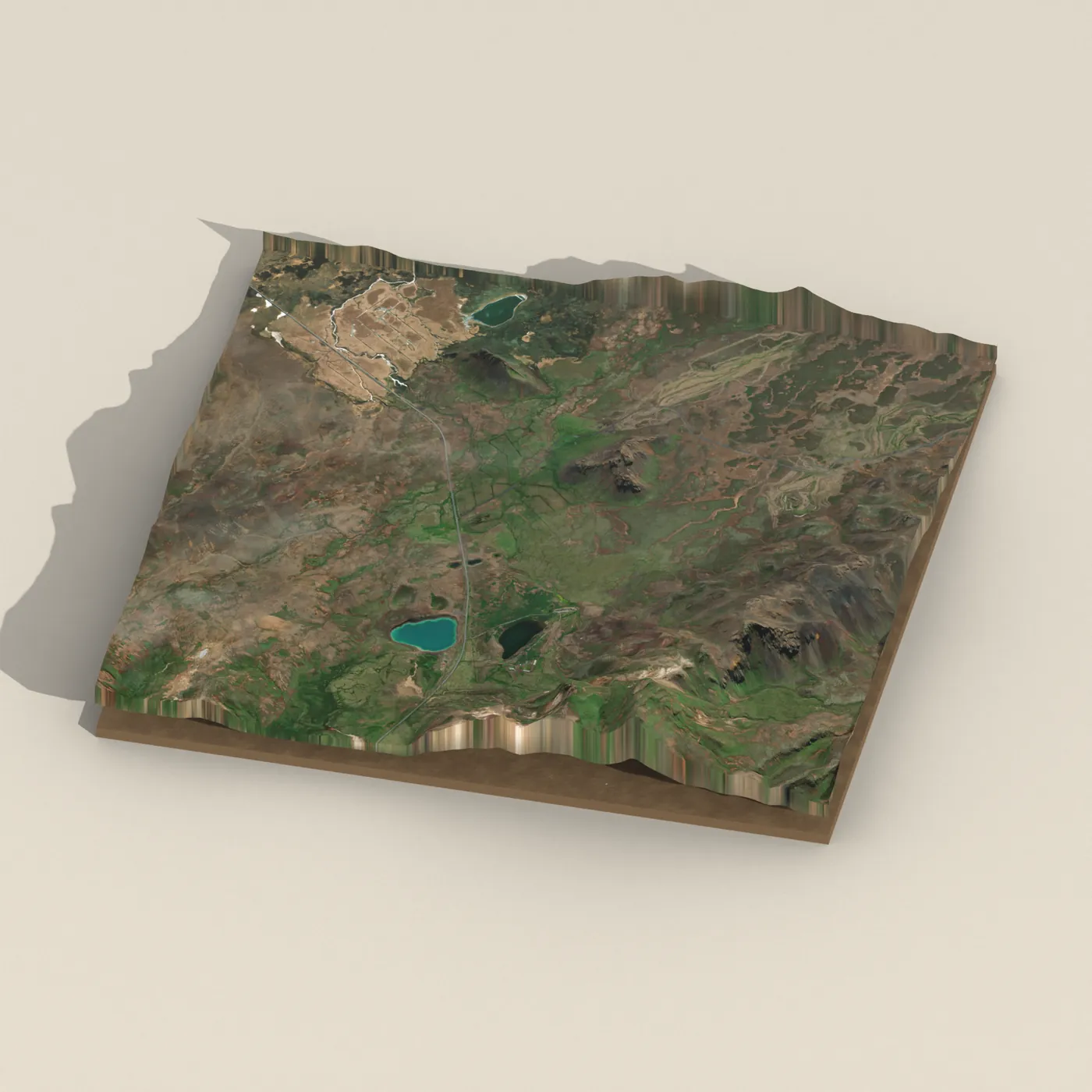 Krýsuvík 3D terrain render