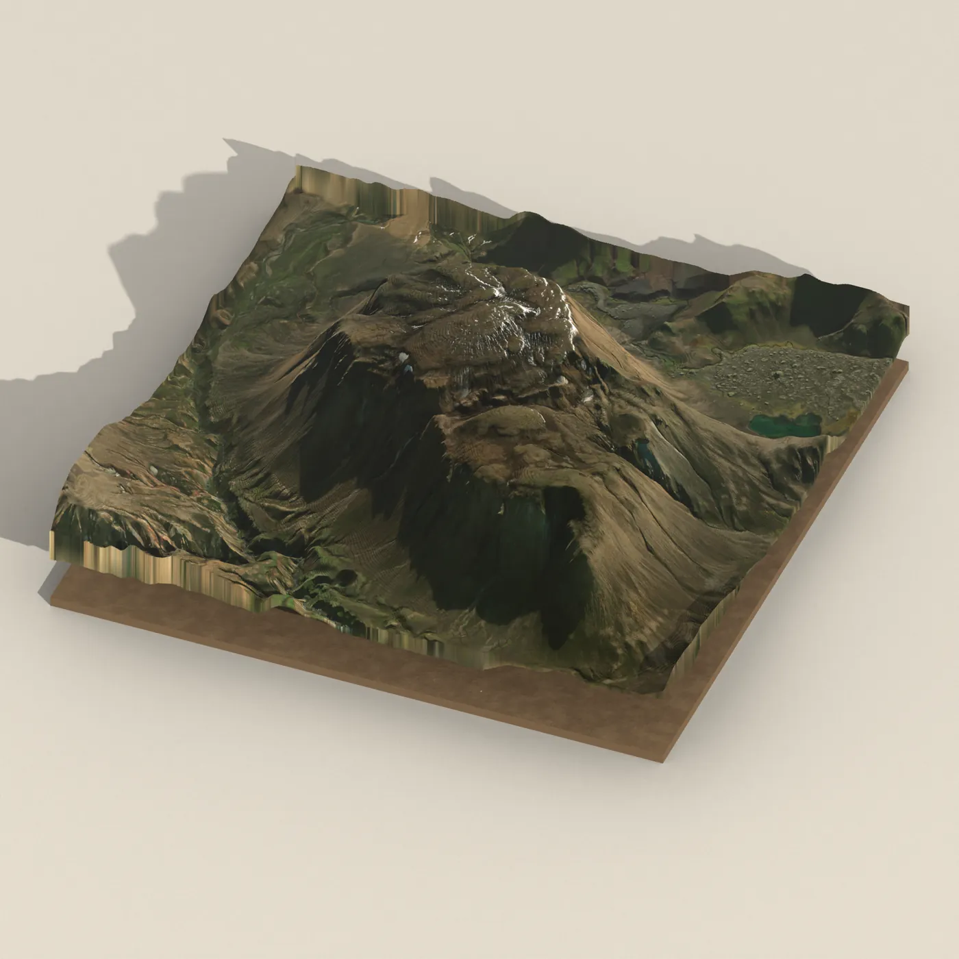 Laufafell — 3D terrain render (no visitor photo yet)