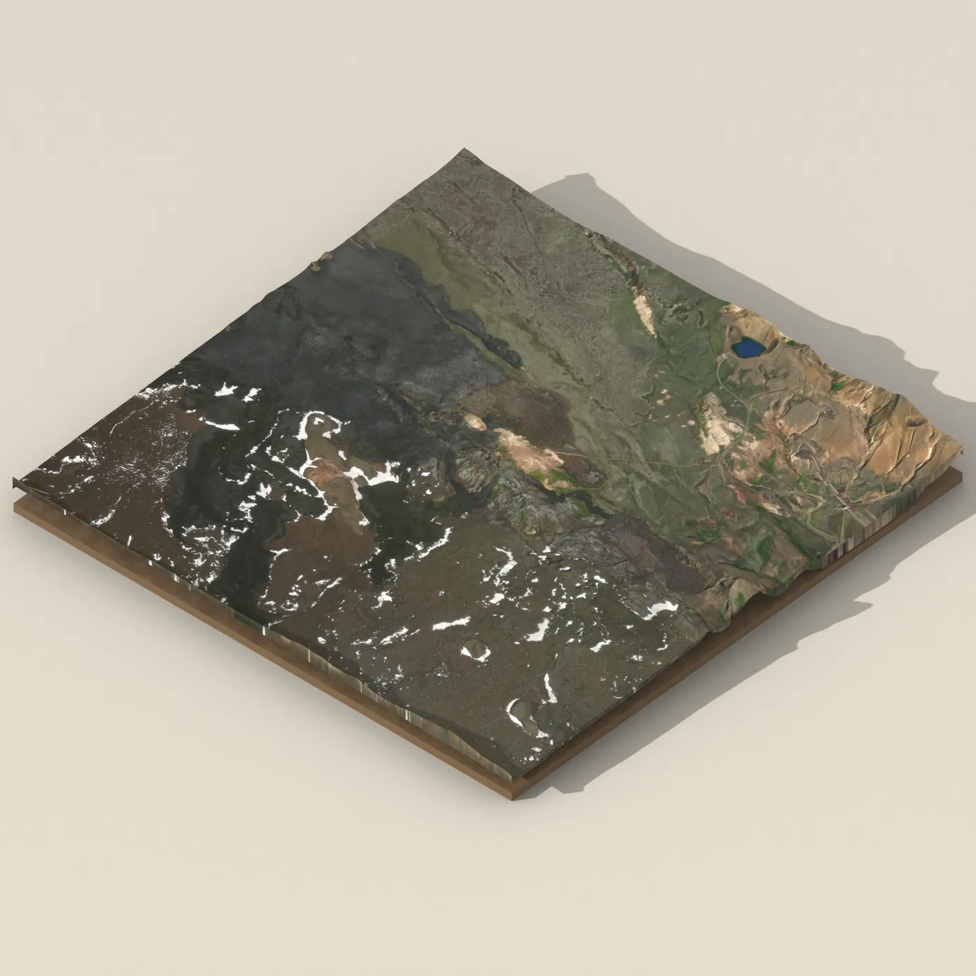 Leirhnjúkur 3D terrain render