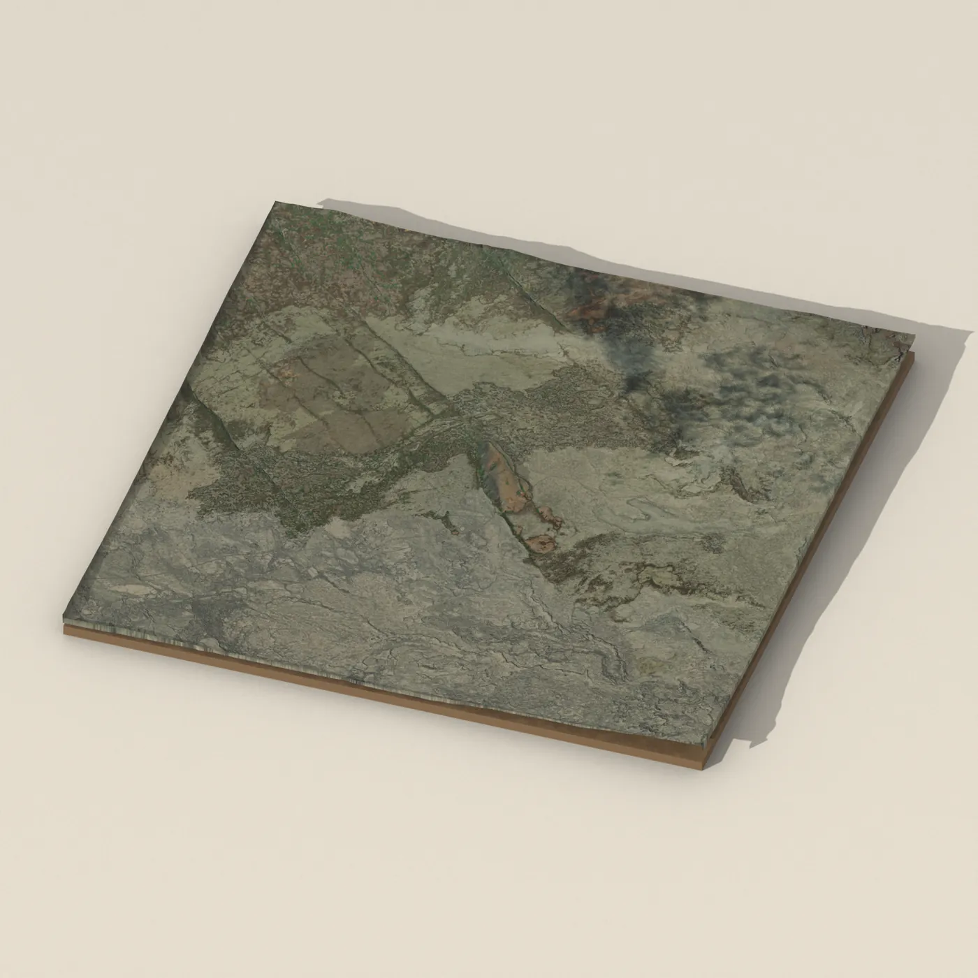 Litla-Skógfell 3D terrain render