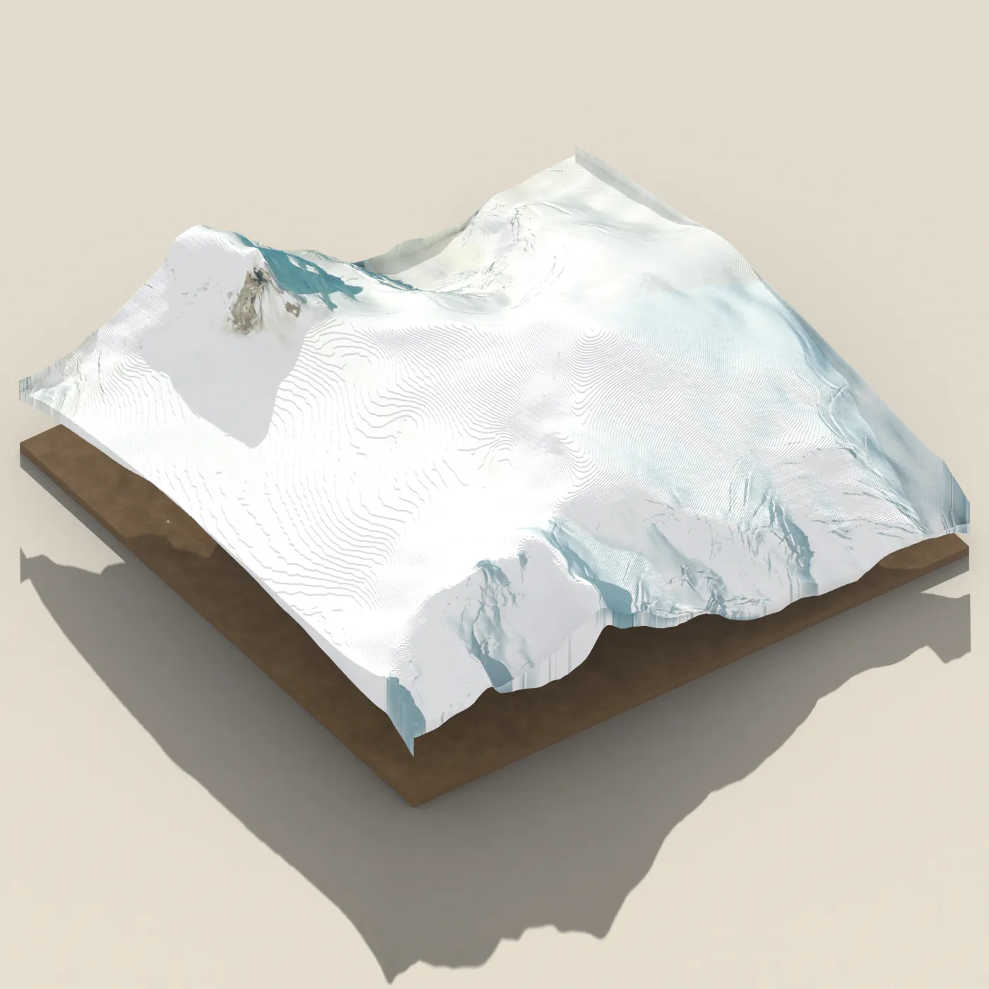 Öræfajökull 3D terrain render