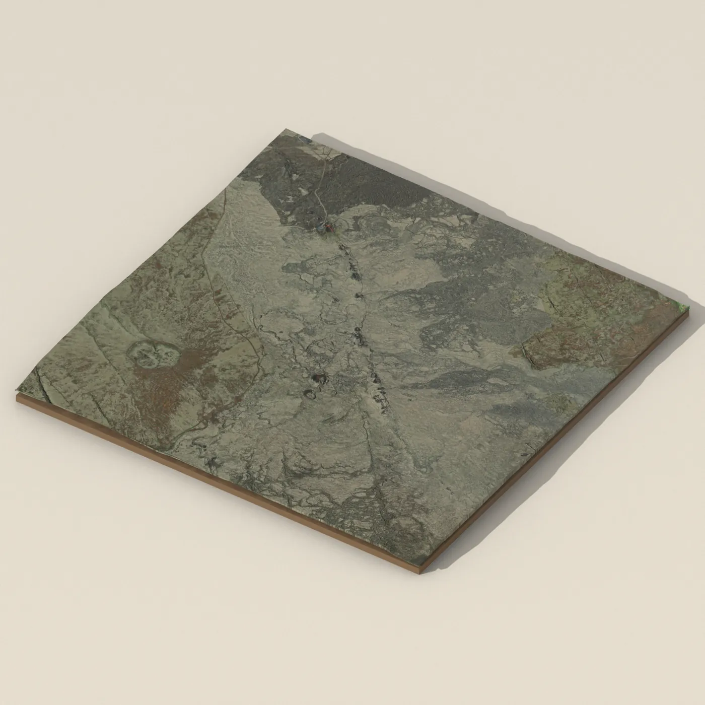 Rauðhóll — 3D terrain render (no visitor photo yet)