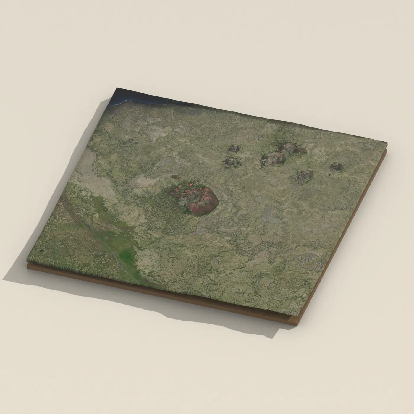 Sauðhóll — 3D terrain render (no visitor photo yet)