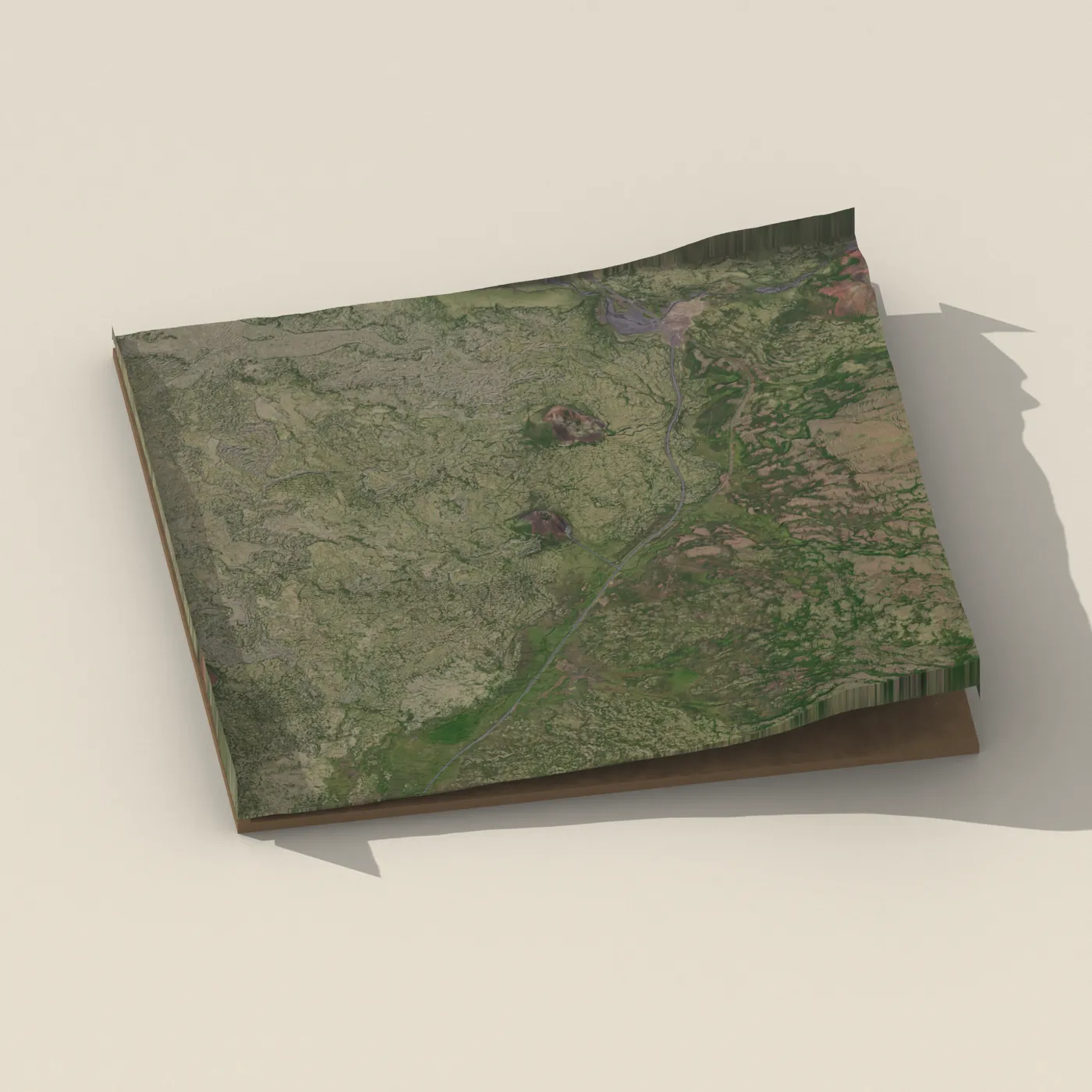 Saxhóll 3D terrain render
