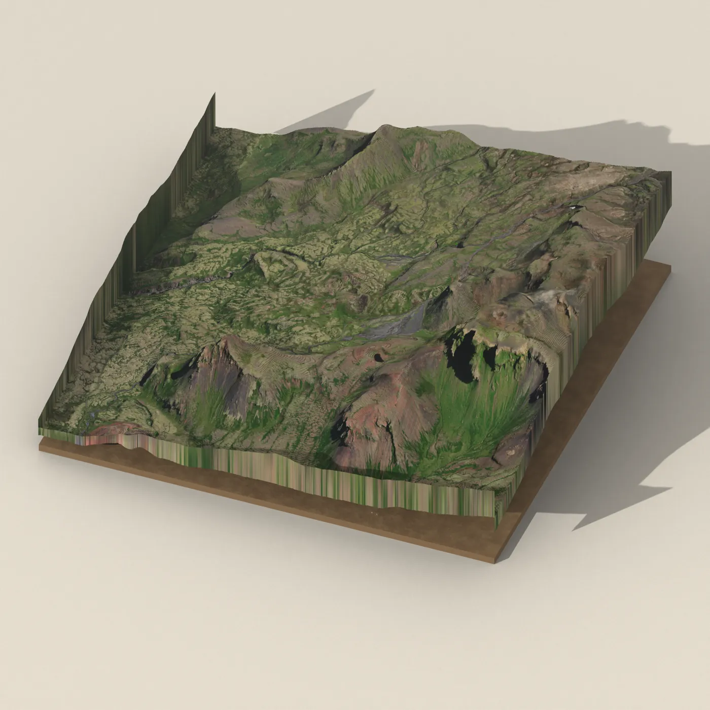 Sjónarhóll — 3D terrain render (no visitor photo yet)