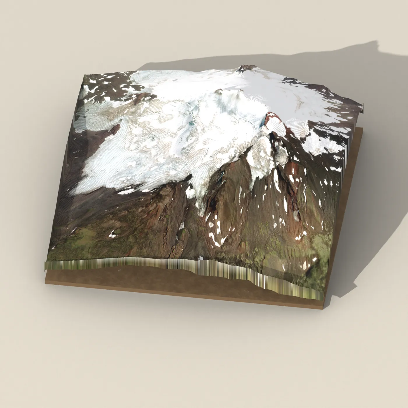Snæfellsjökull 3D terrain render