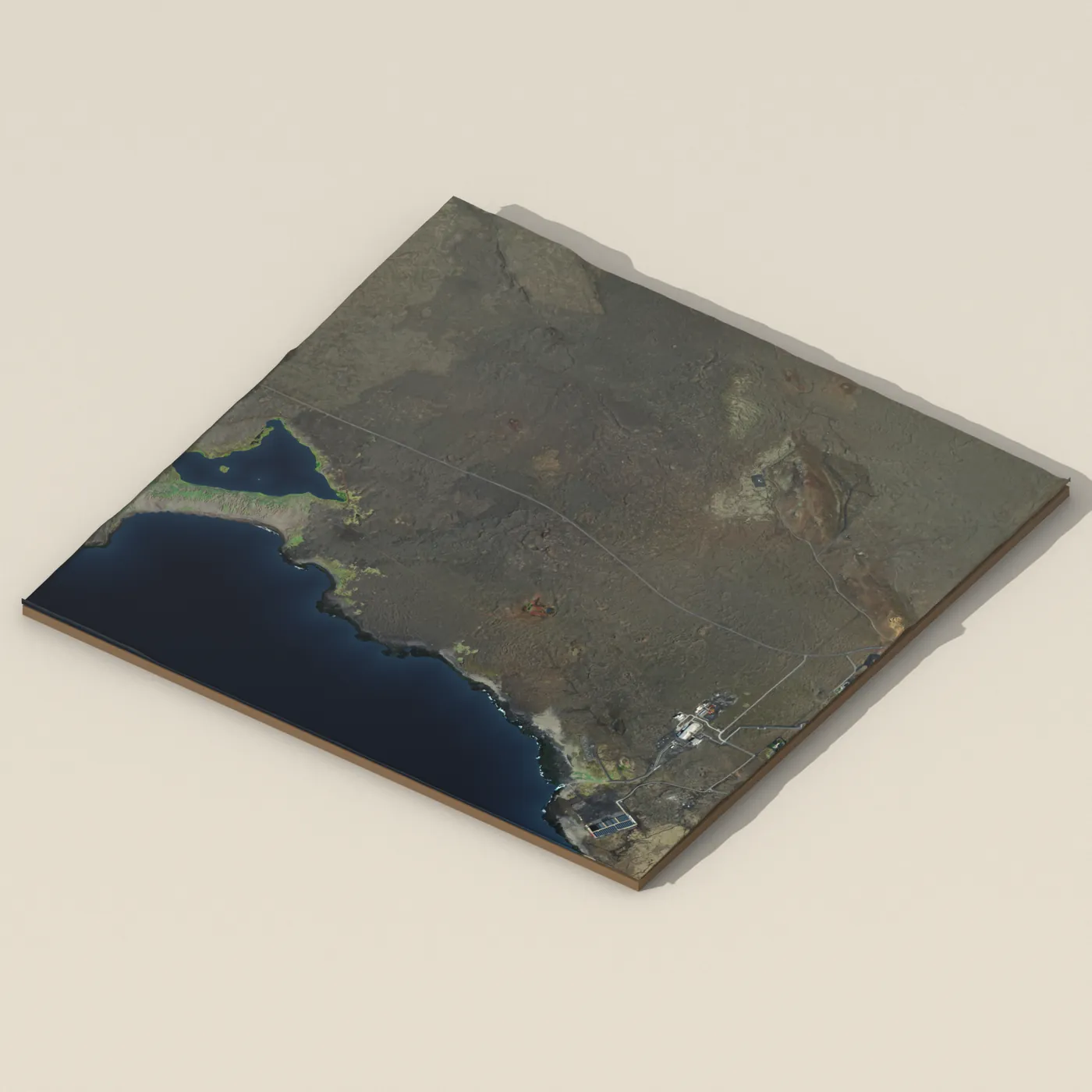 Stampar Crater 3D terrain render