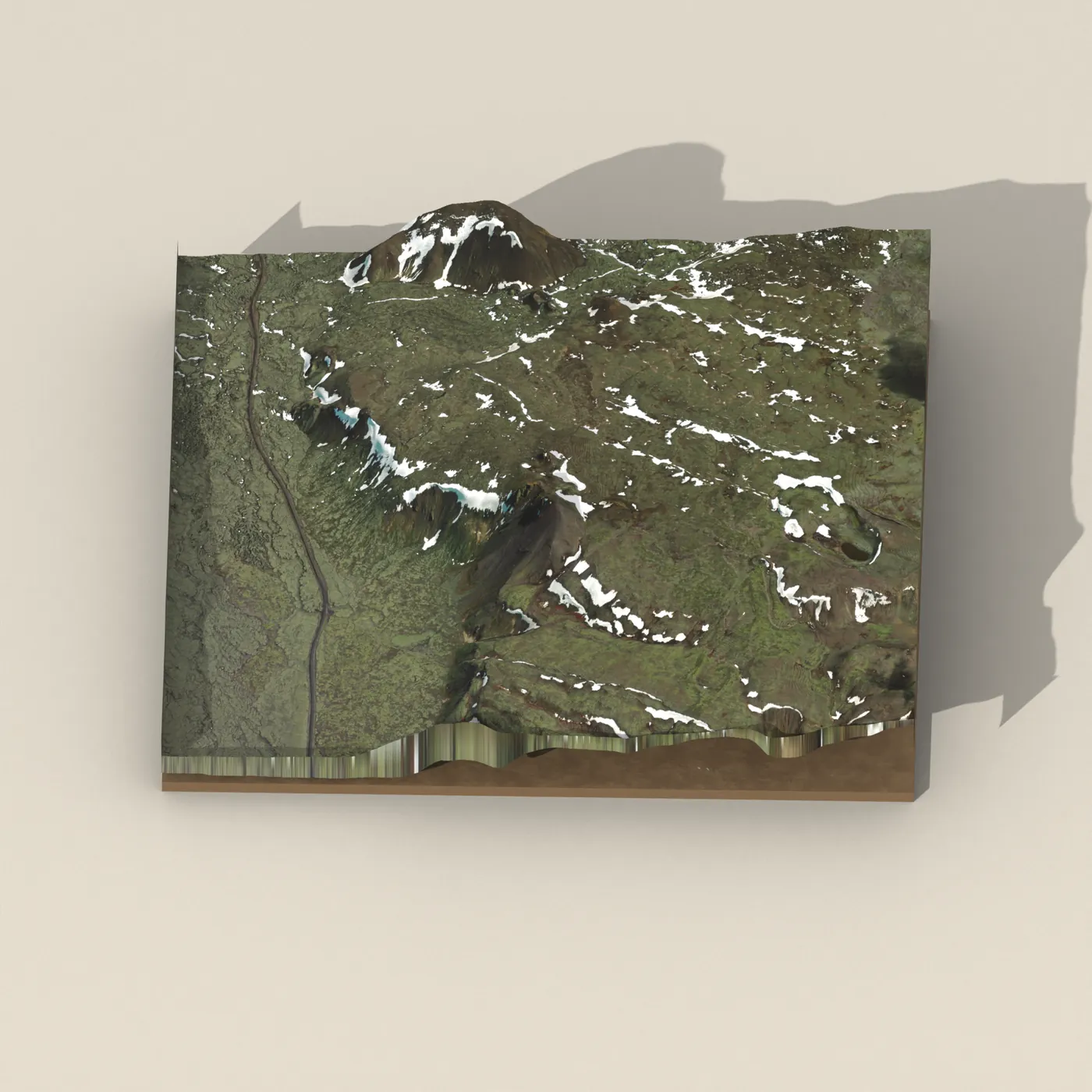 Þríhnúkagígur 3D terrain render