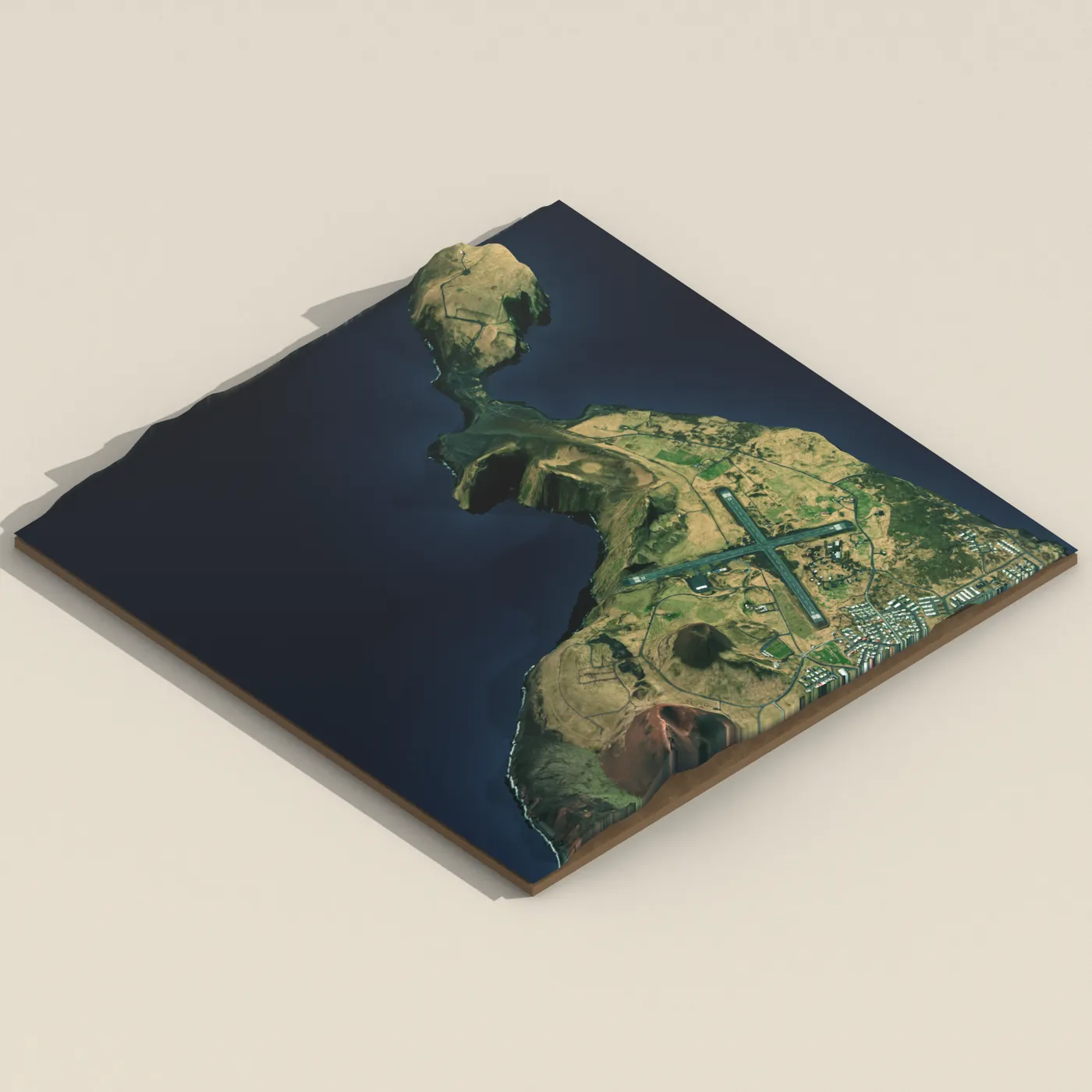 Vestmannaeyjar 3D terrain render