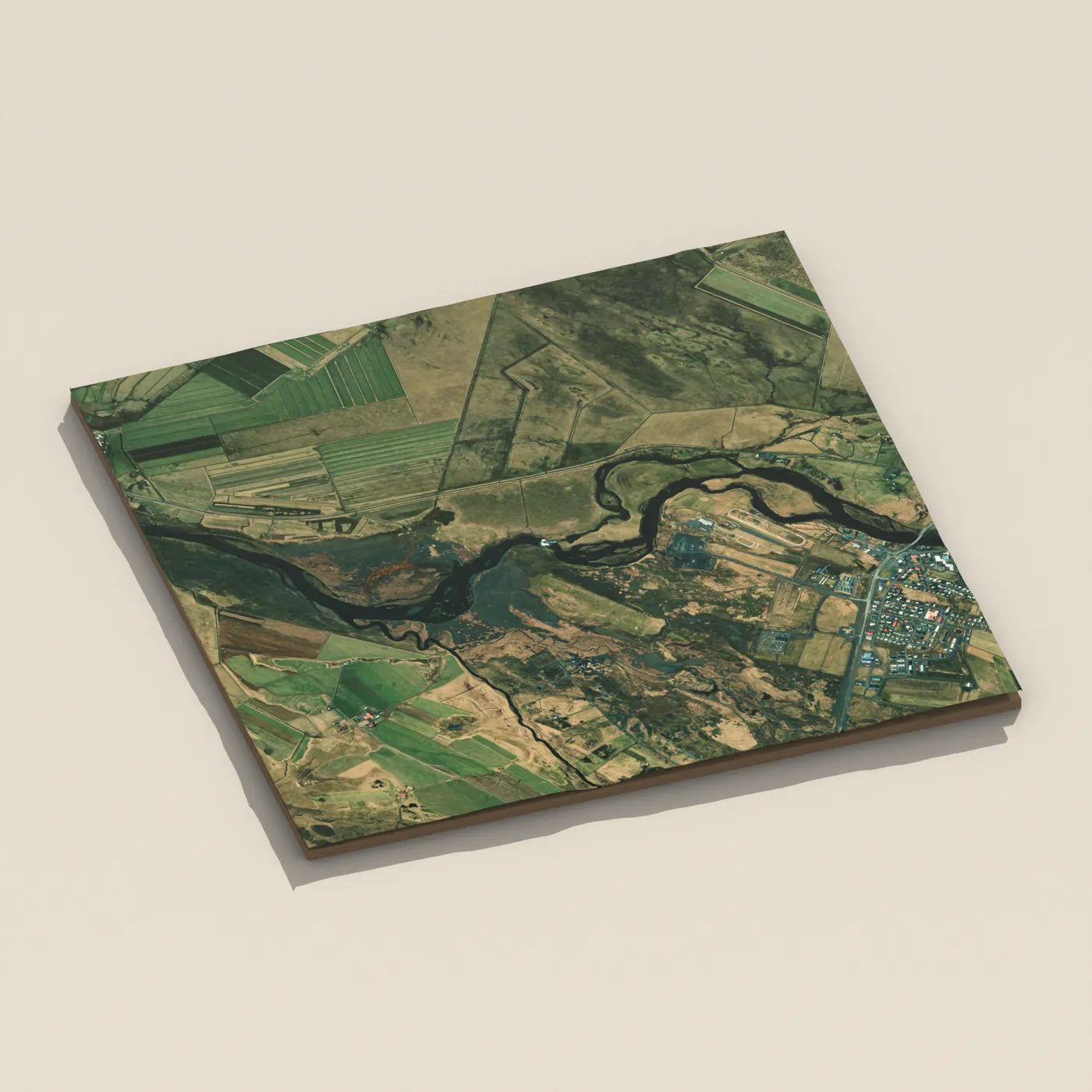 Ægissíðufoss 3D terrain render