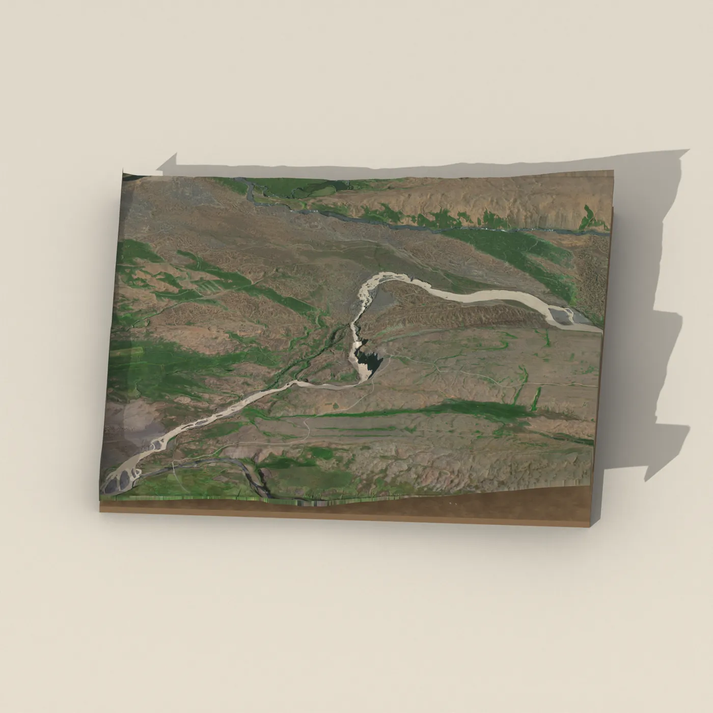 Aldeyjarfoss 3D terrain render