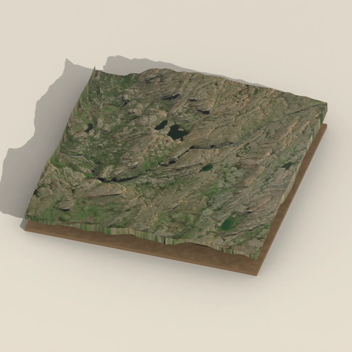 Àlftafoss 3D terrain render