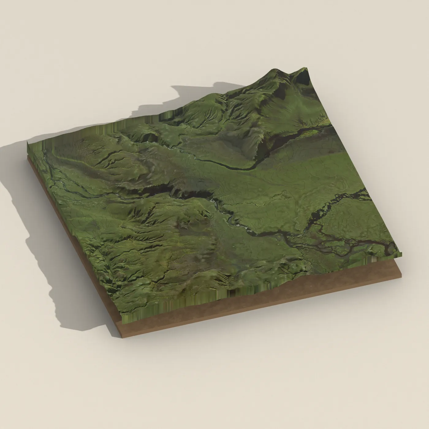 Axlafoss 3D terrain render