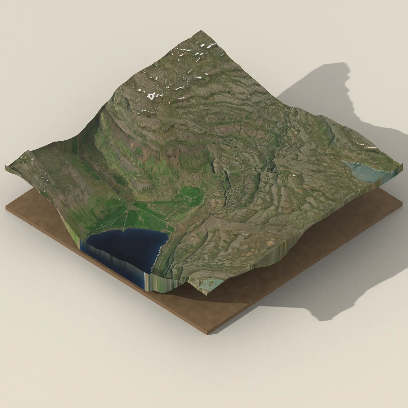 Bellufoss 3D terrain render
