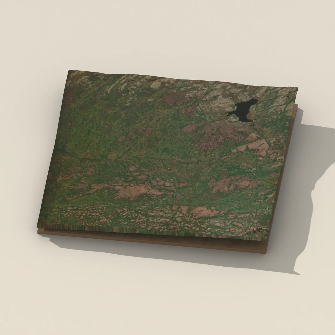 Beltisfoss 3D terrain render