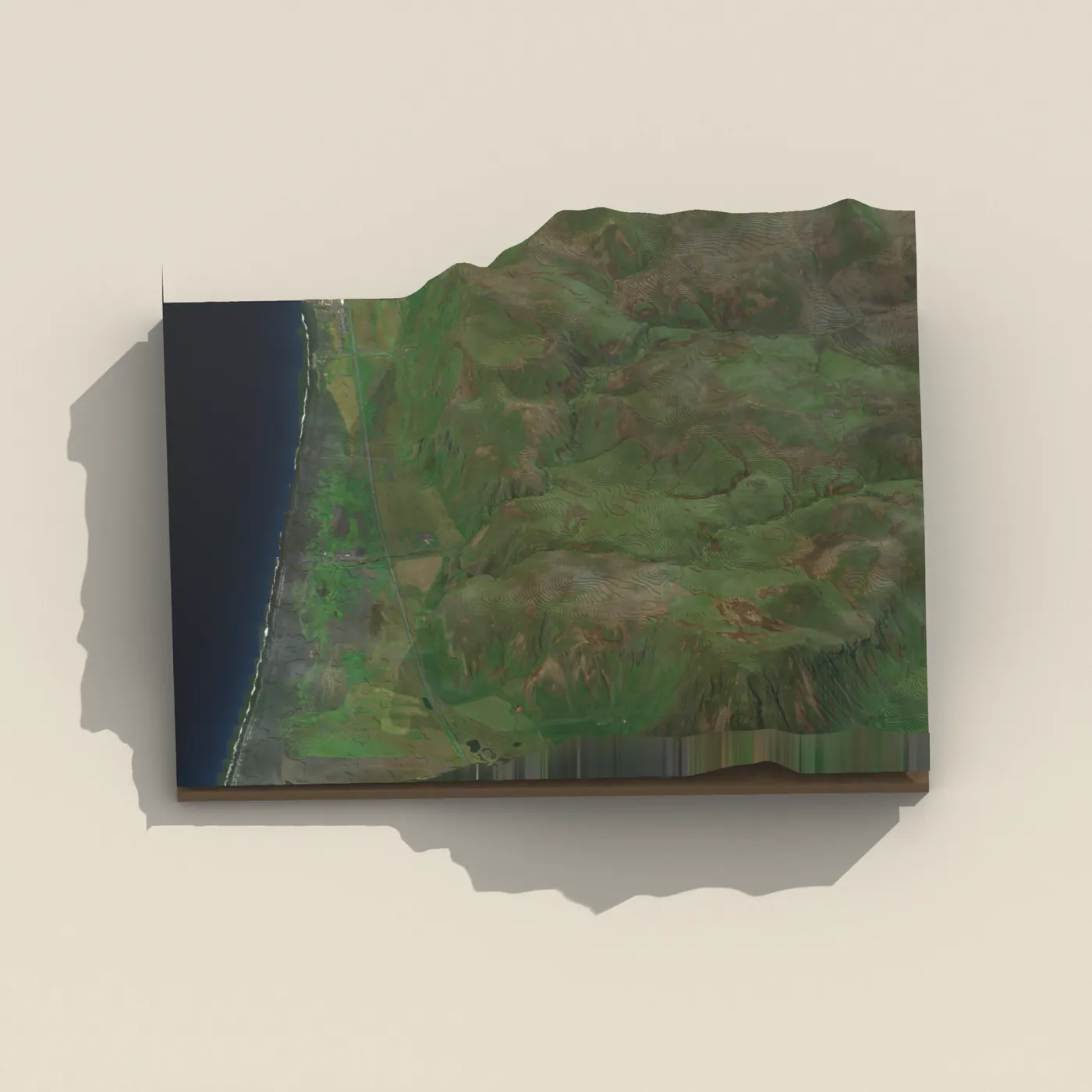 Biniöfoss 3D terrain render