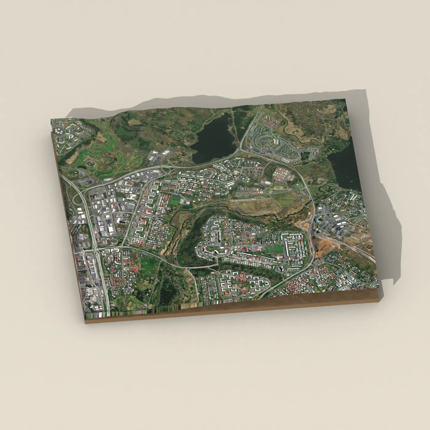 Breiðholtsfoss 3D terrain render
