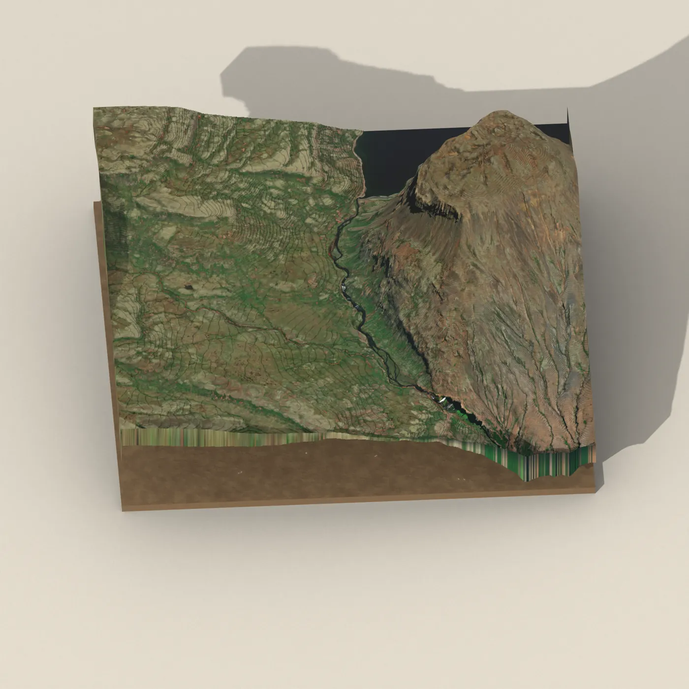 Breiðifoss 3D terrain render