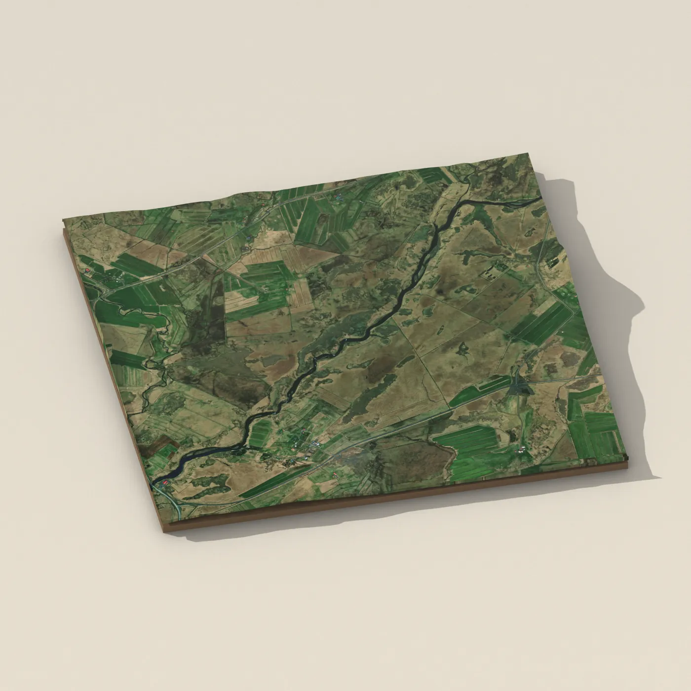 Breiðifoss 3D terrain render