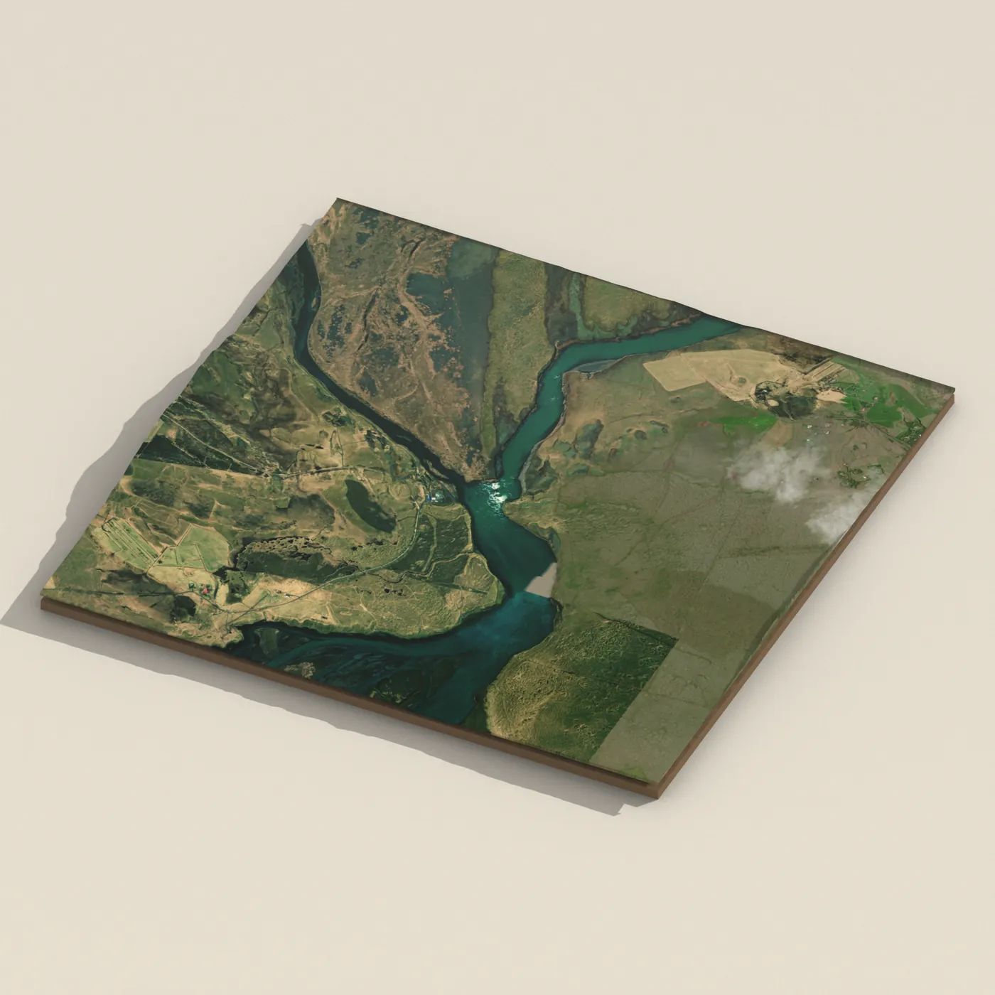 Búðafoss 3D terrain render