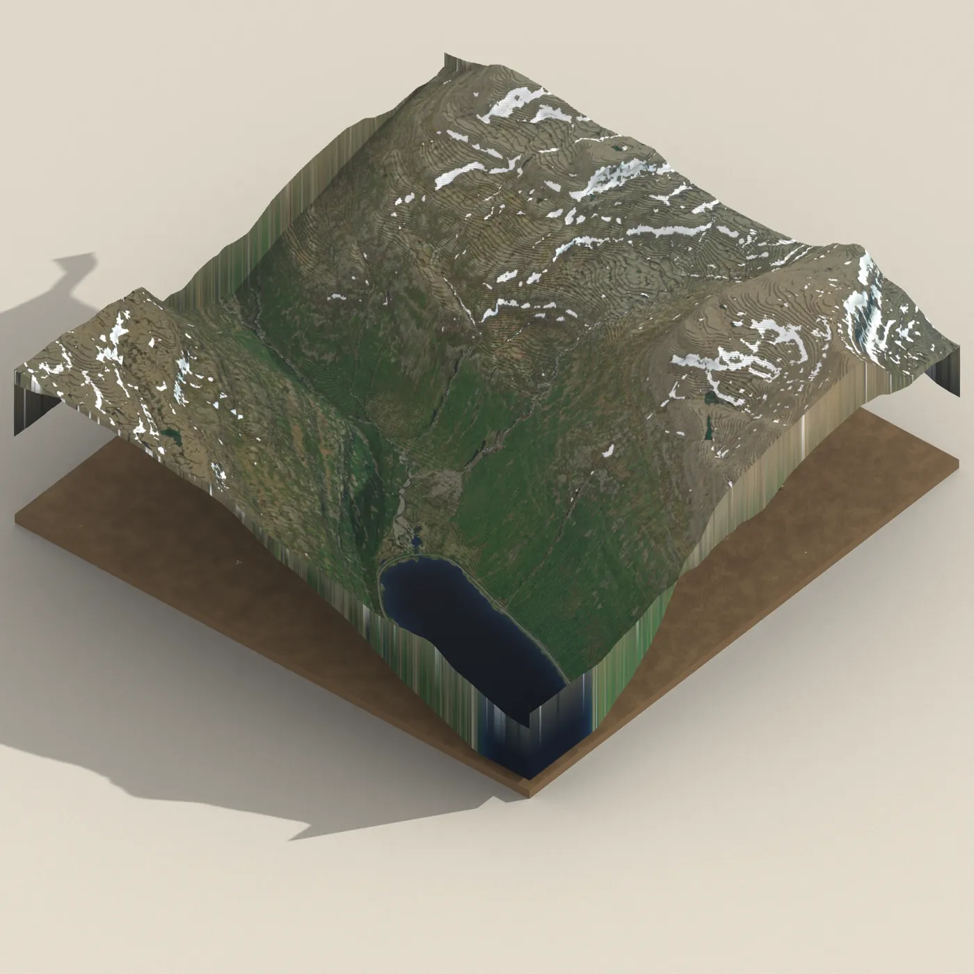 Bulafoss 3D terrain render