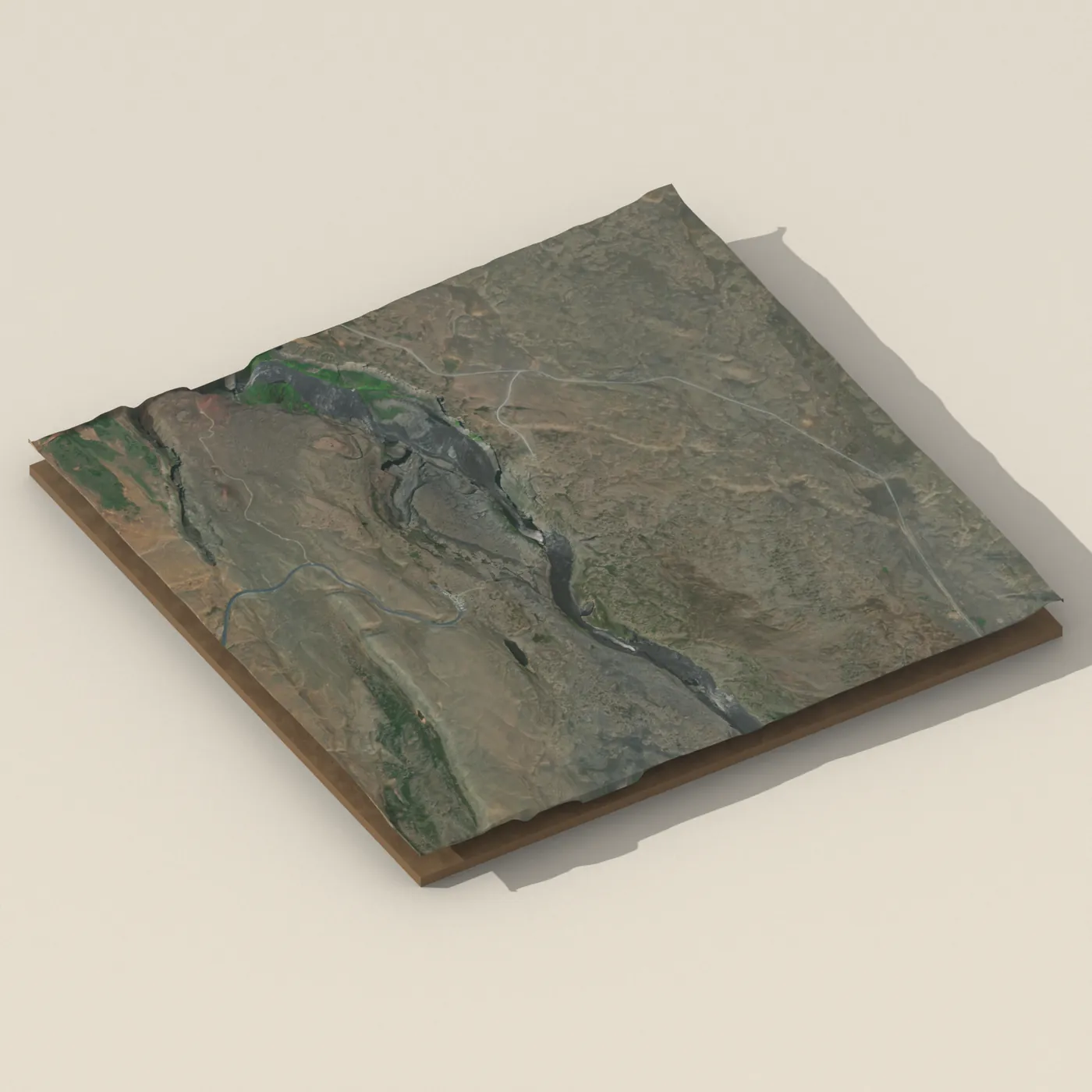 Dettifoss 3D terrain render