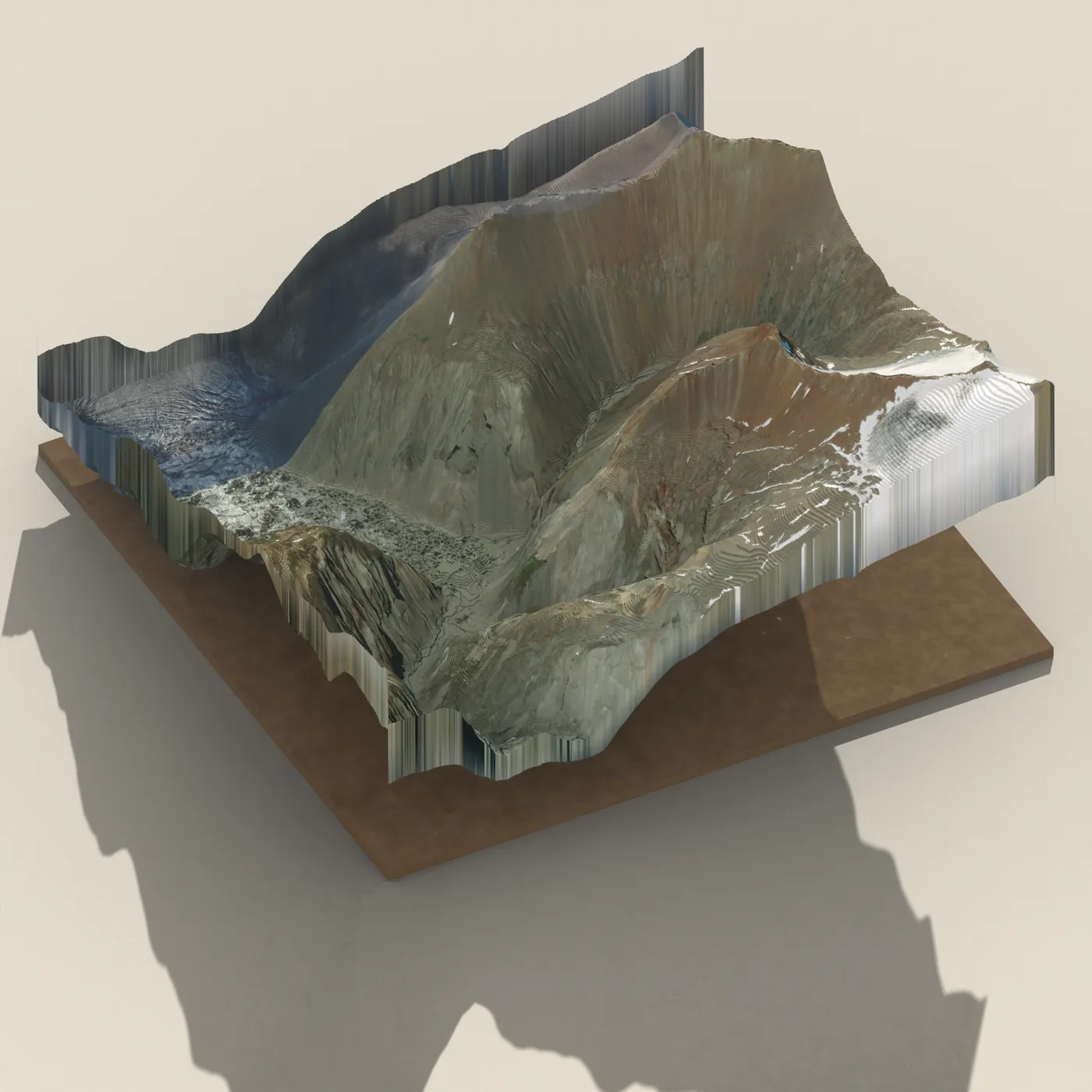 Draugagilsfoss 3D terrain render
