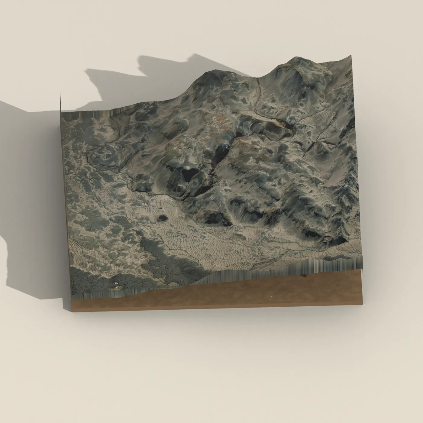 Drekafoss 3D terrain render