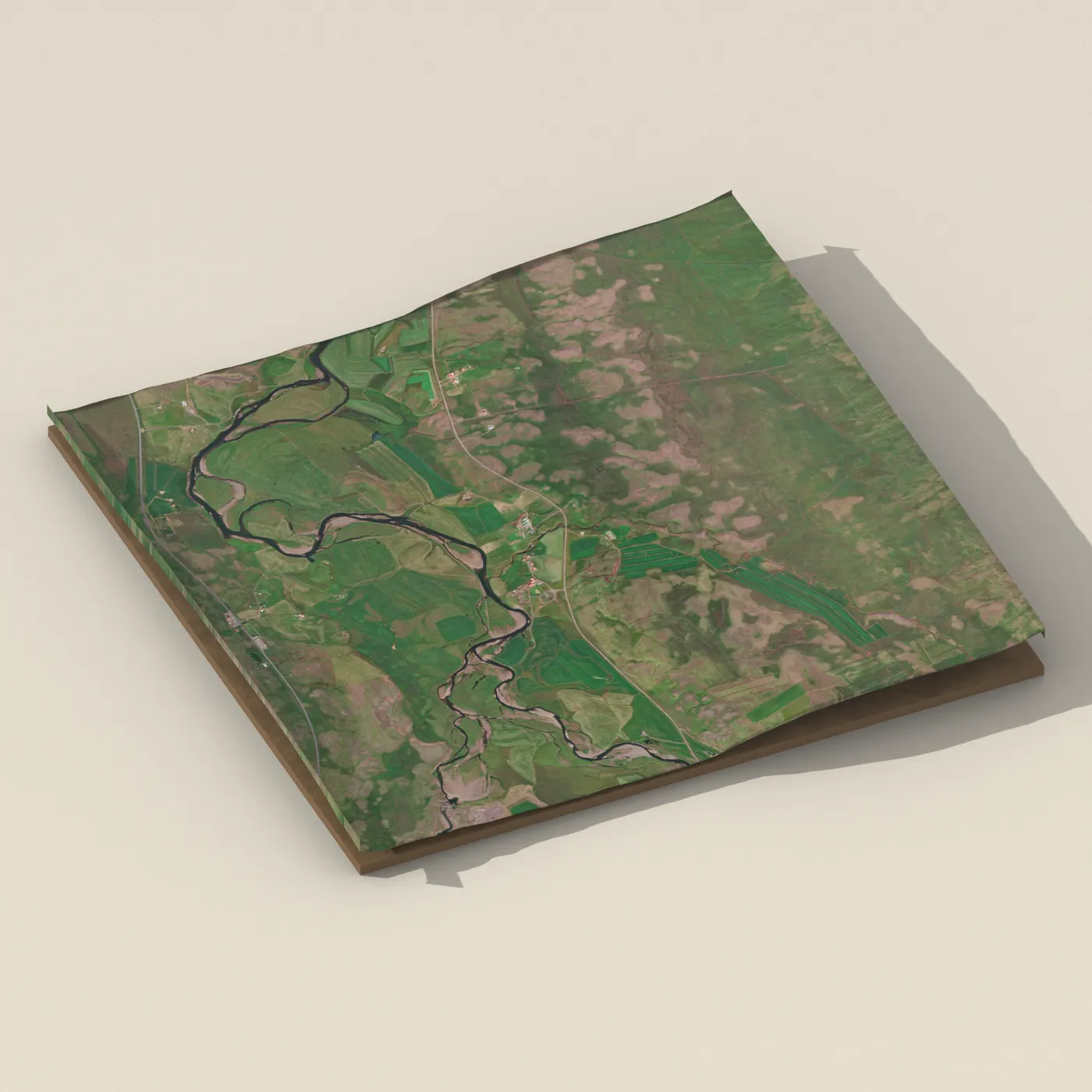 Efri-Foss 3D terrain render