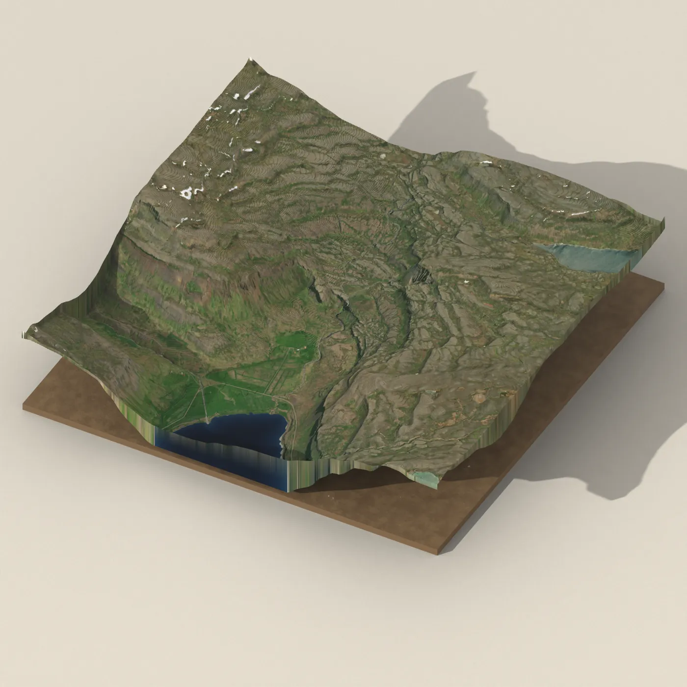 Efri-Stokkafoss 3D terrain render