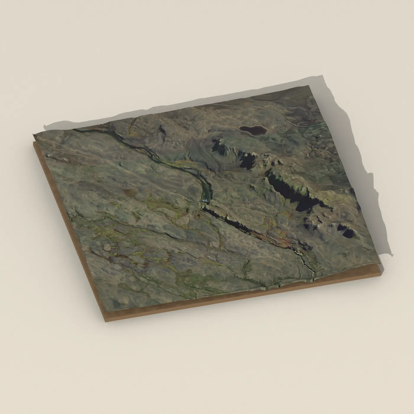 Fagrifoss 3D terrain render