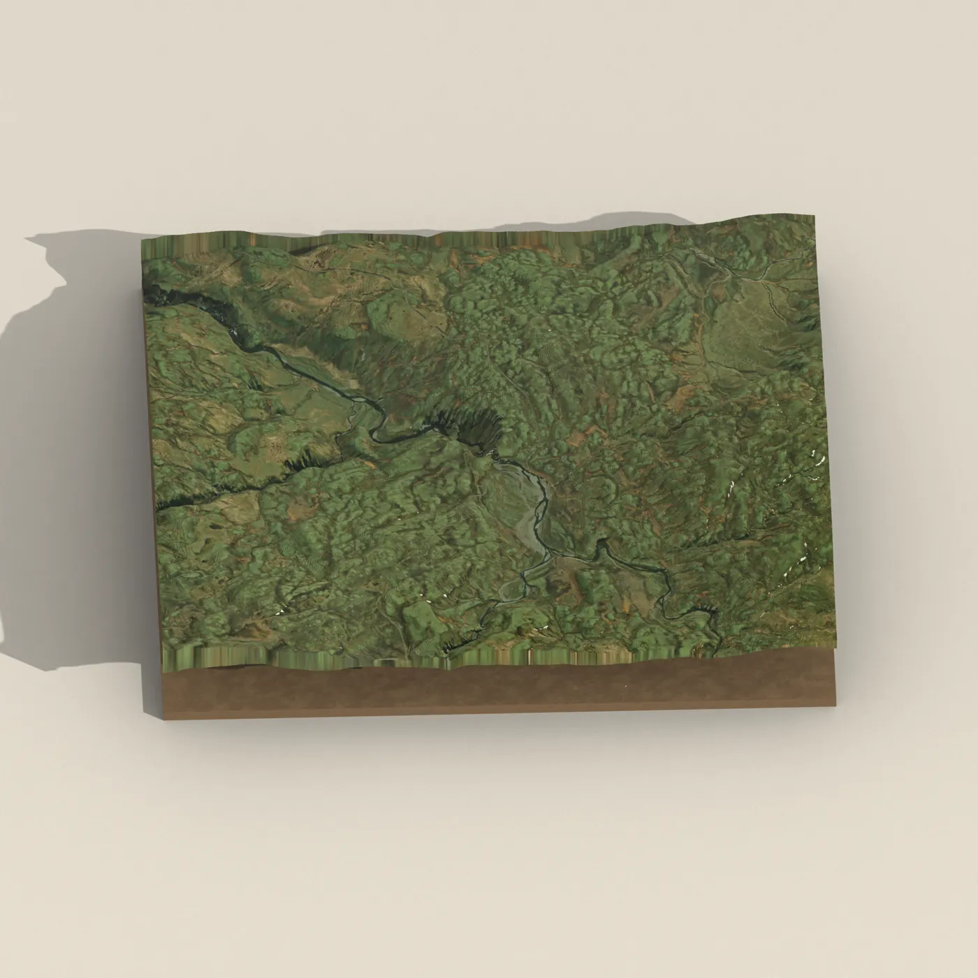 Fagrifoss 3D terrain render